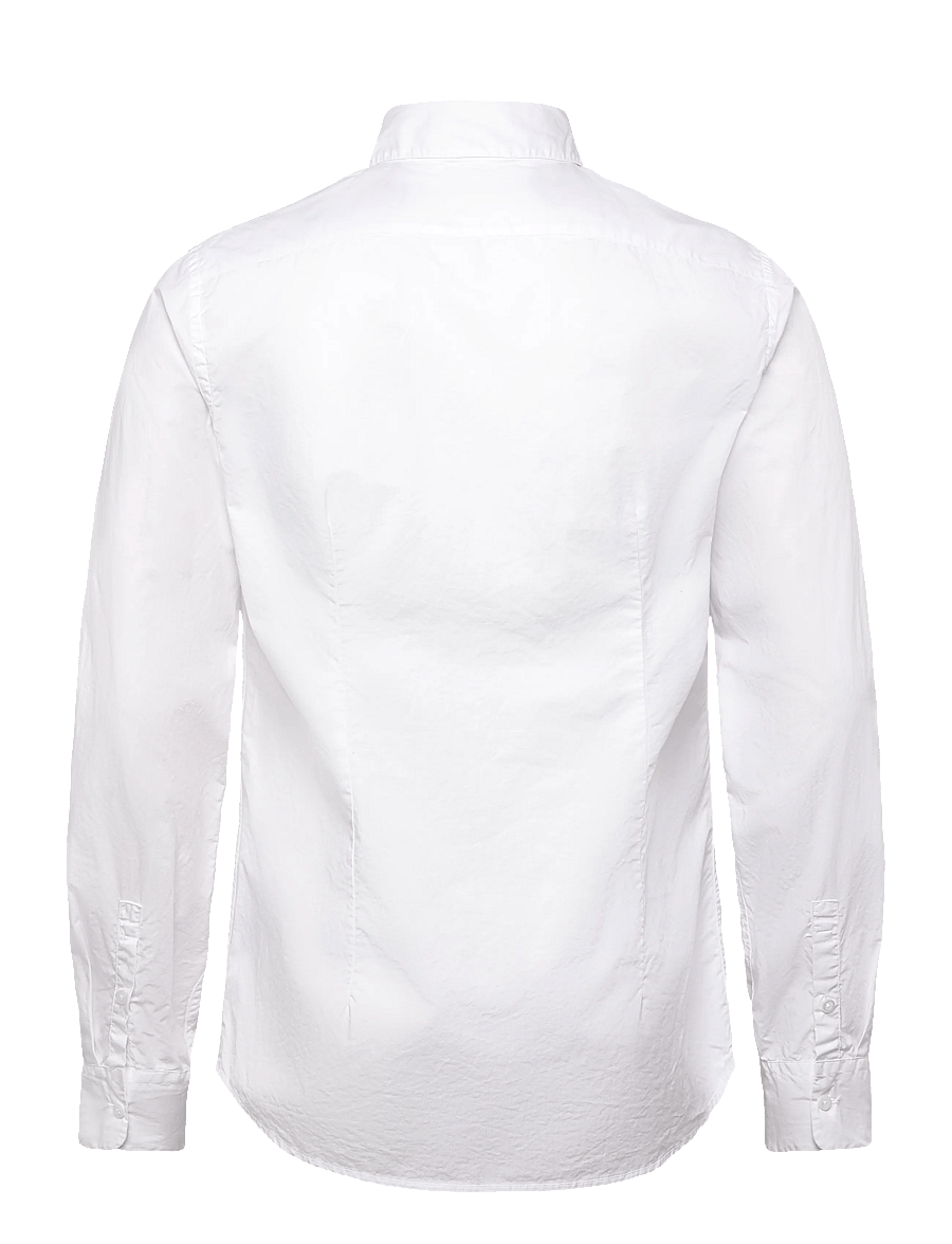 Filippa K - Slim Washed Cotton Shirt - tavalised t-särgid - white - 2