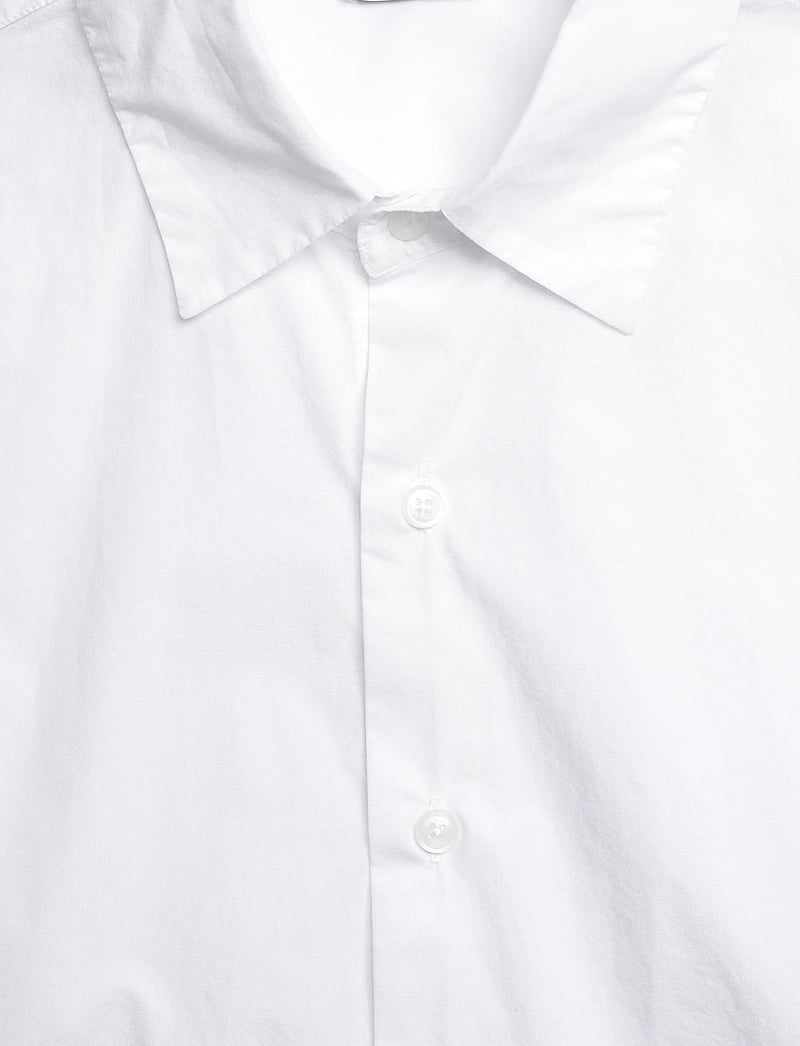 Filippa K - Slim Washed Cotton Shirt - tavalised t-särgid - white - 2