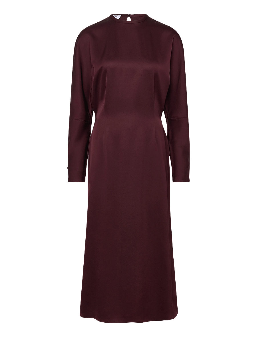 Filippa K - Batwing Dress - midi-kleider - dark burgundy - 1