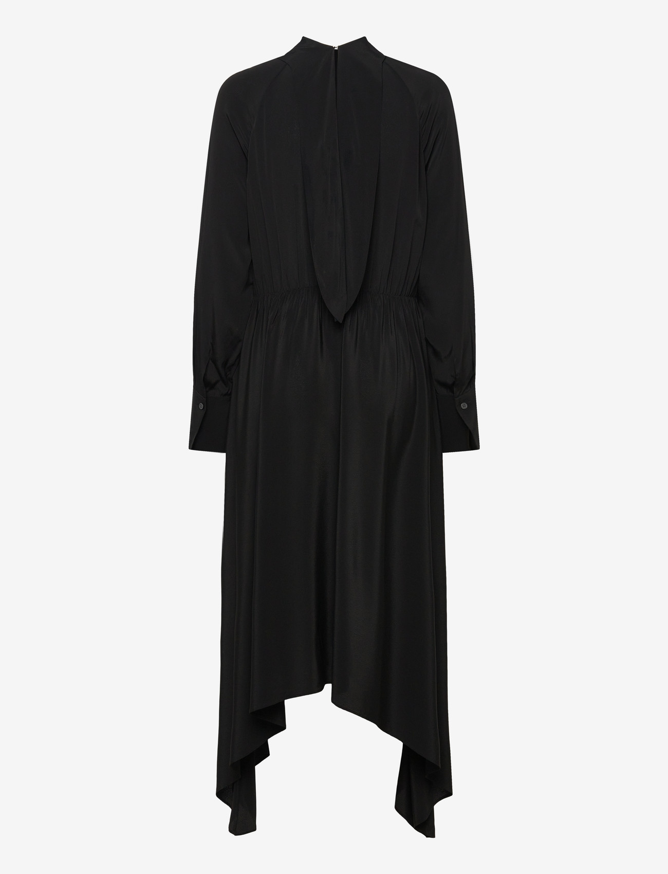 Filippa K - Tie Neck Scarf Dress - midikleider - black - 1
