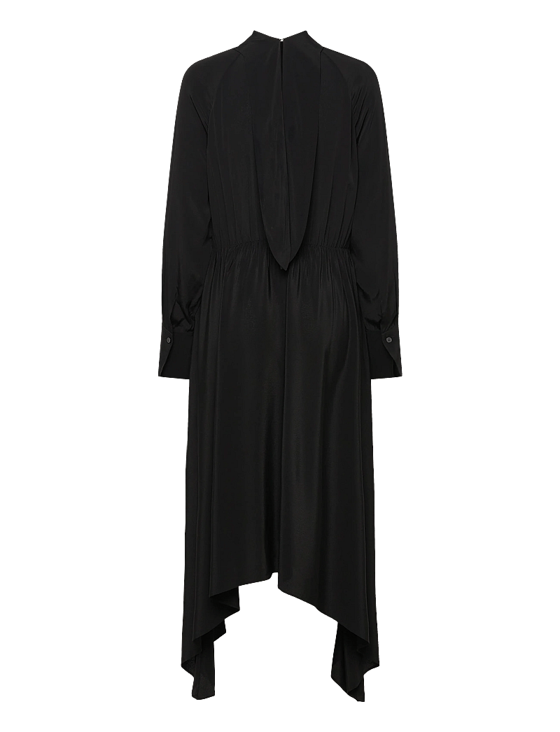 Filippa K - Tie Neck Scarf Dress - midikleider - black - 1