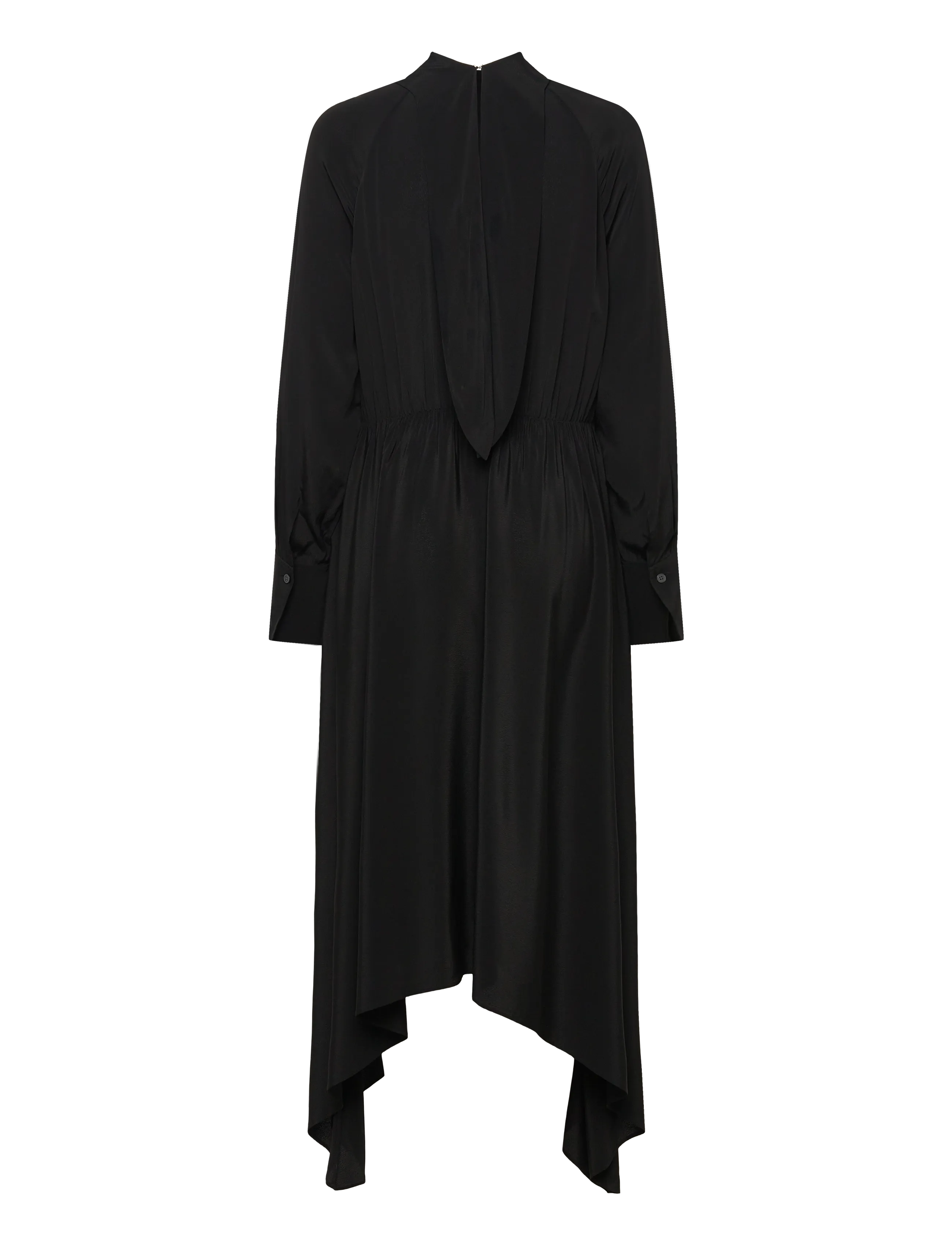 Filippa K - Tie Neck Scarf Dress - midi kjoler - black - 2