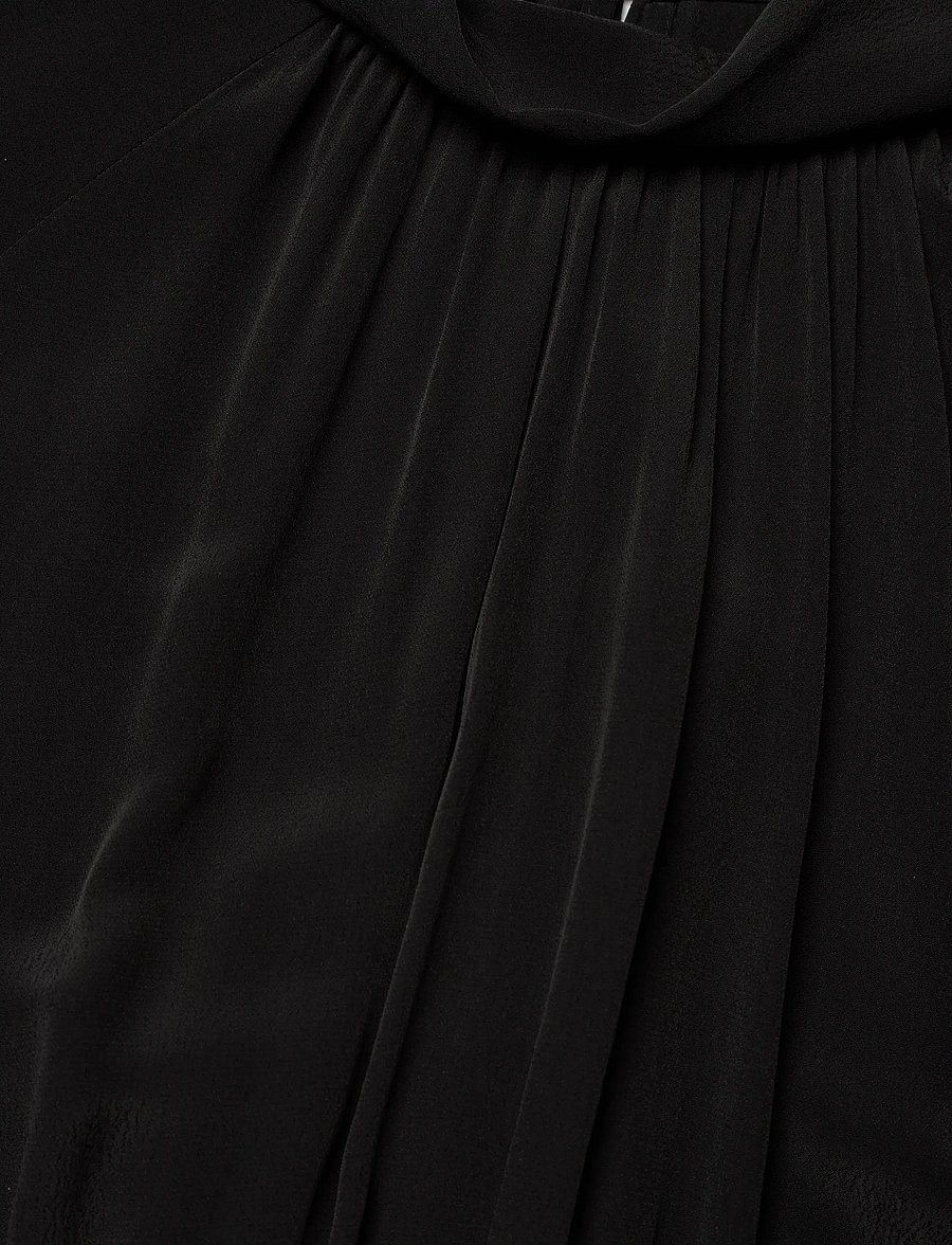 Filippa K - Tie Neck Scarf Dress - midi-kleider - black - 5