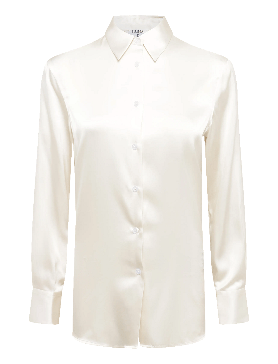 Filippa K - Silk Shirt - ivory - 0