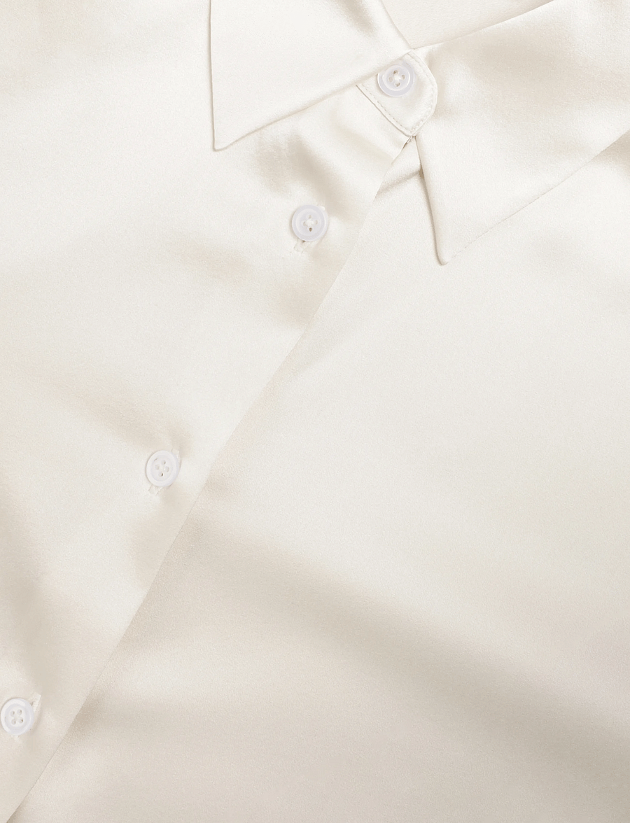 Filippa K - Silk Shirt - ivory - 2