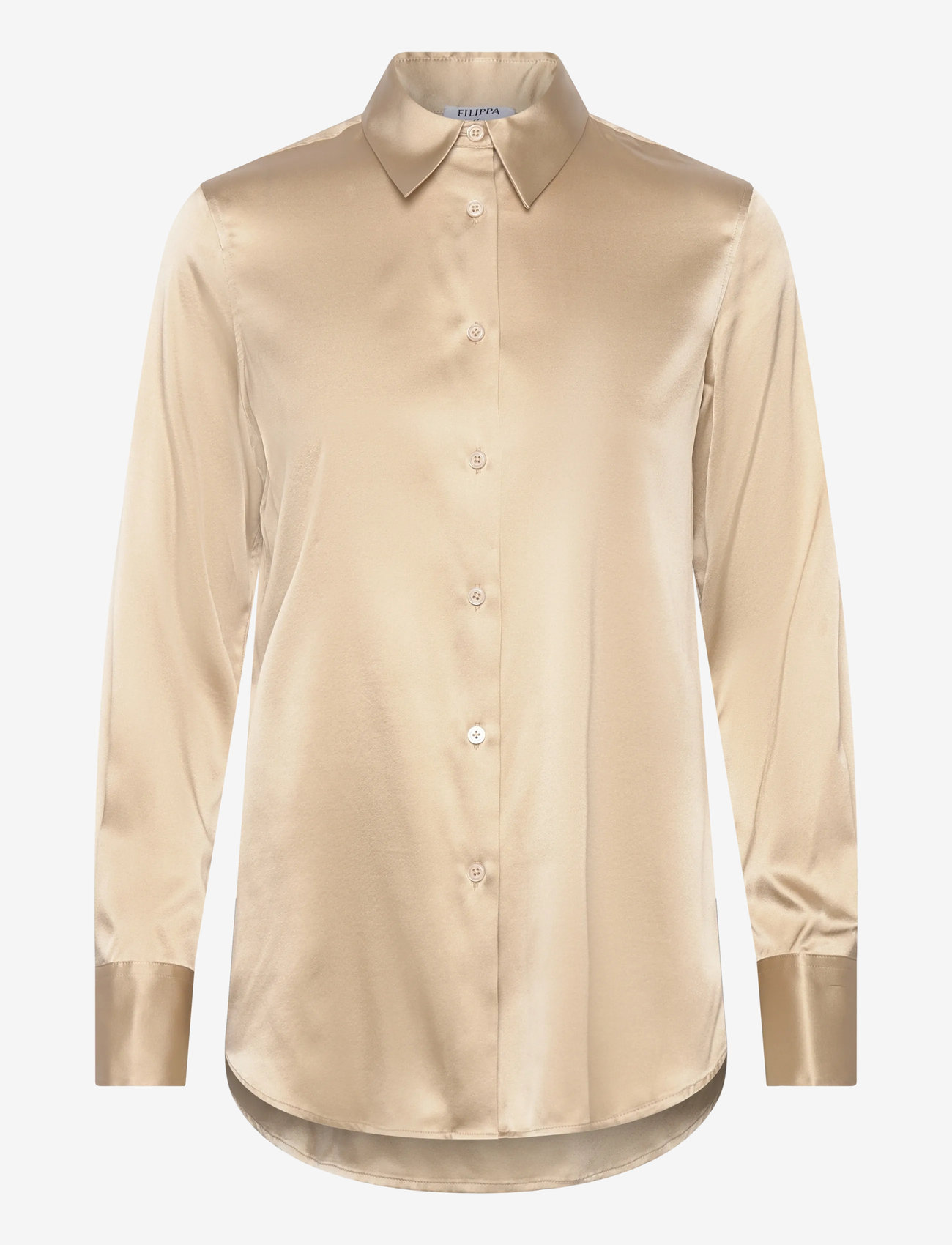 Filippa K - Silk Shirt - teksasärgid - pearl beige - 0