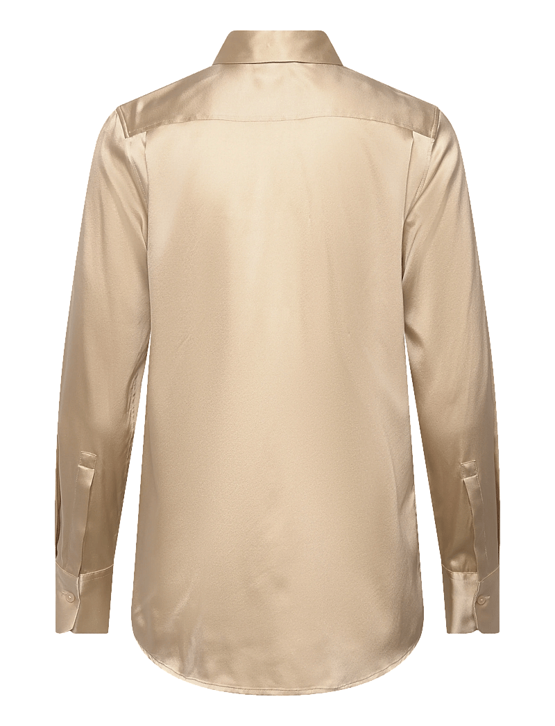 Filippa K - Silk Shirt - džinsa krekli - pearl beige - 1