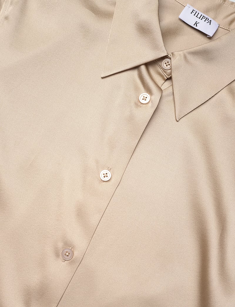 Filippa K - Silk Shirt - džinsa krekli - pearl beige - 2