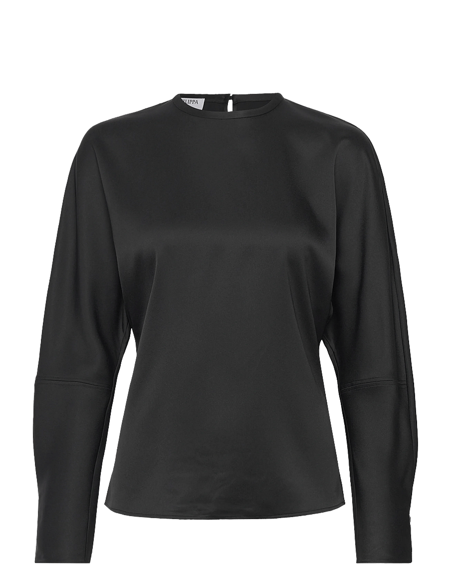Filippa K - Batwing Top - langärmelige blusen - black - 1