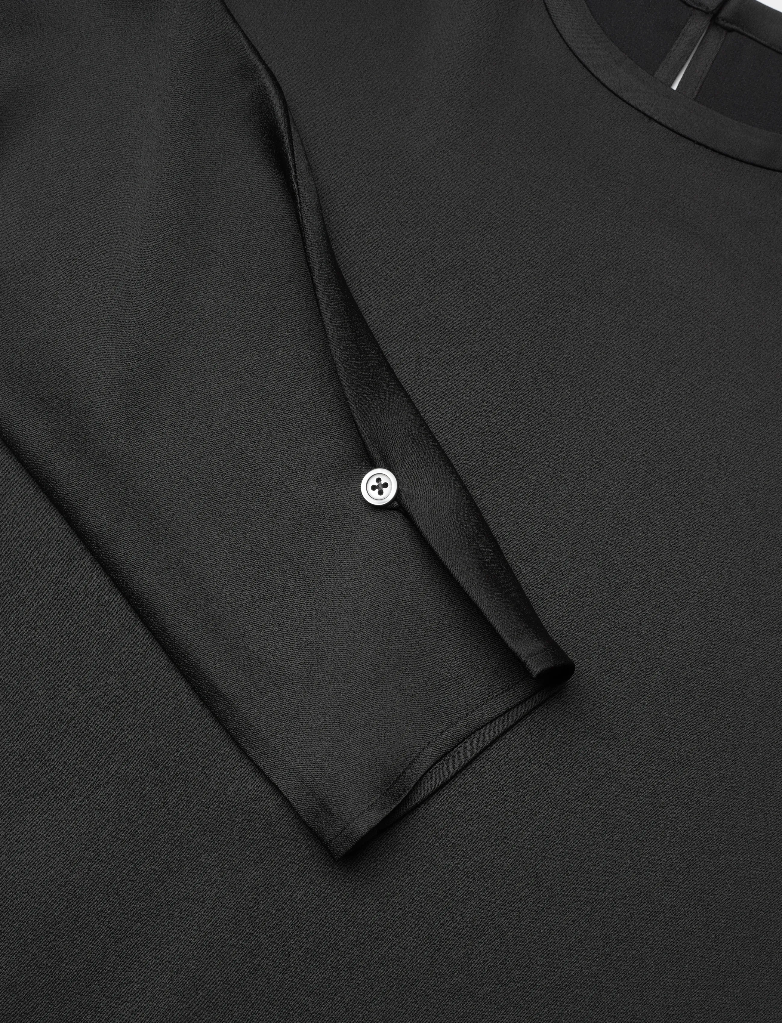 Filippa K - Batwing Top - långärmade blusar - black - 2