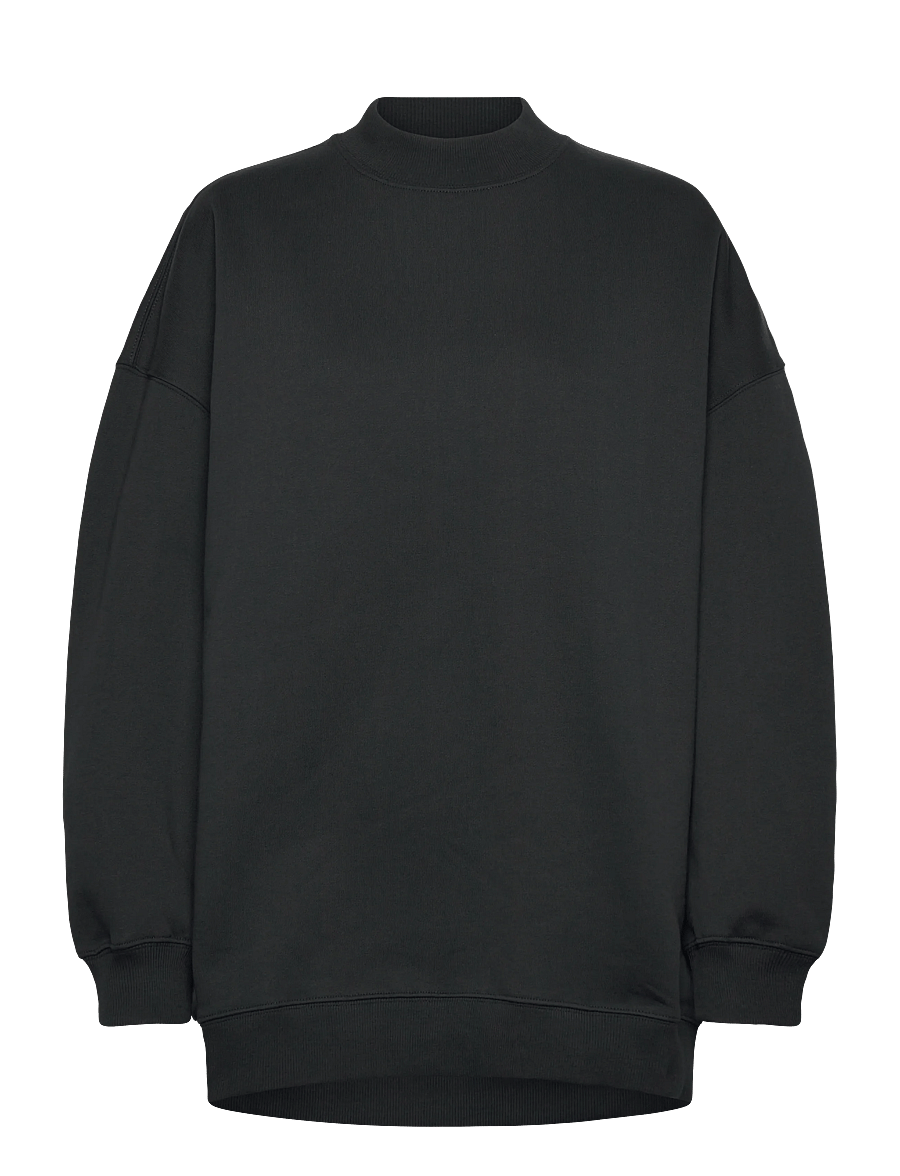 Filippa K - Oversized Brushed Cotton Sweat - sweatshirts & hoodies - black - 1