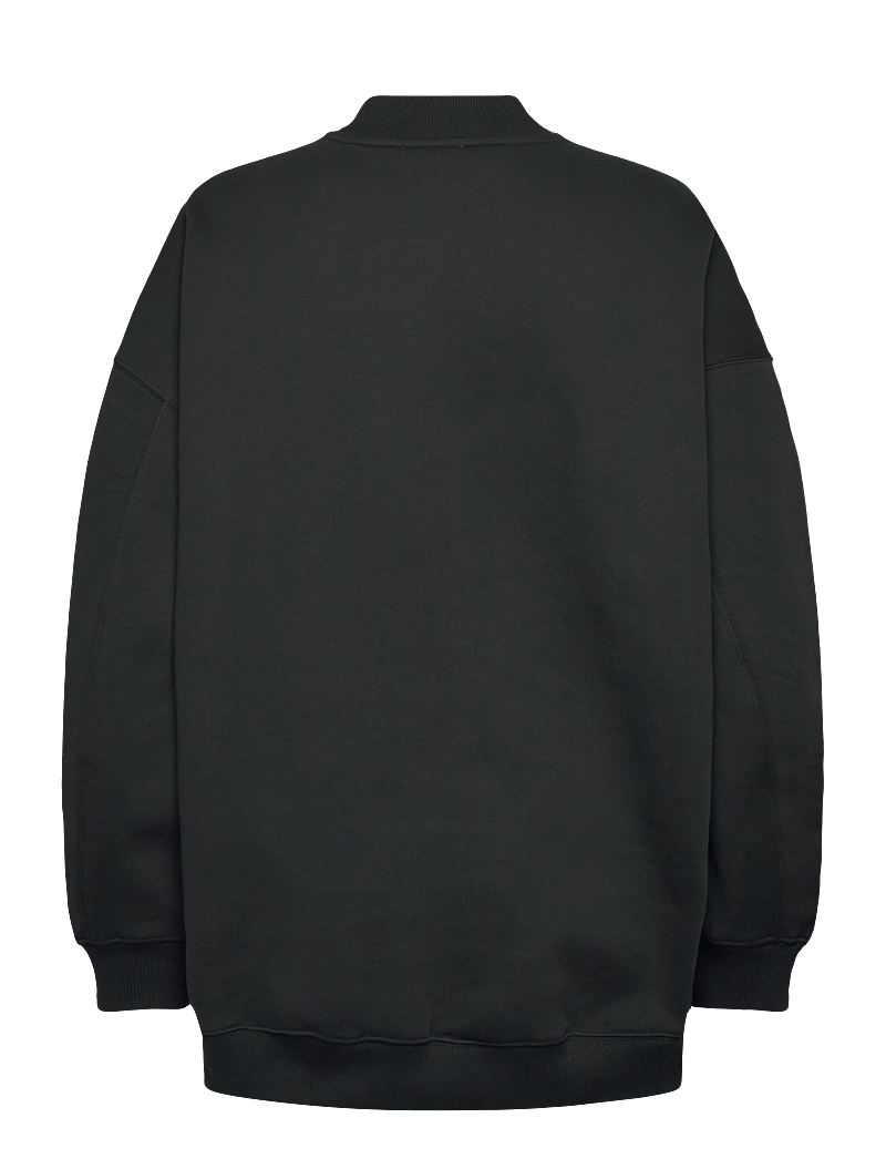 Filippa K - Oversized Brushed Cotton Sweat - sweatshirts & hoodies - black - 1