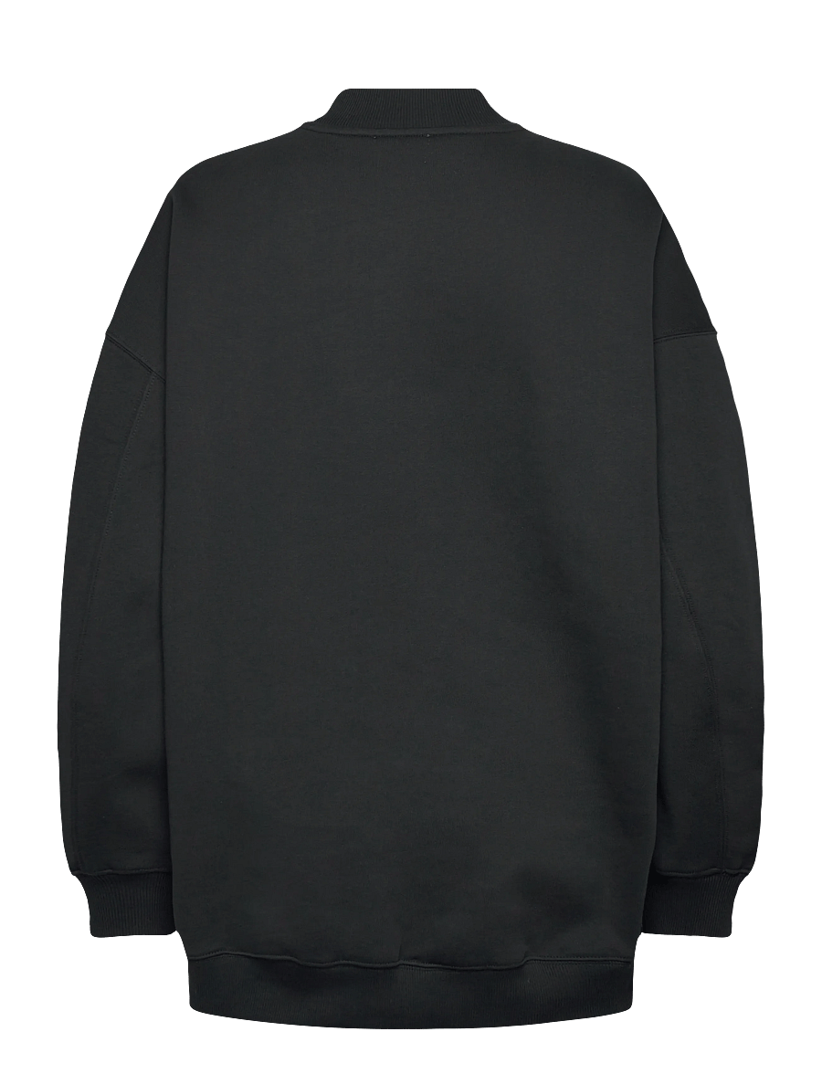 Filippa K - Oversized Brushed Cotton Sweat - sweatshirts & hoodies - black - 2