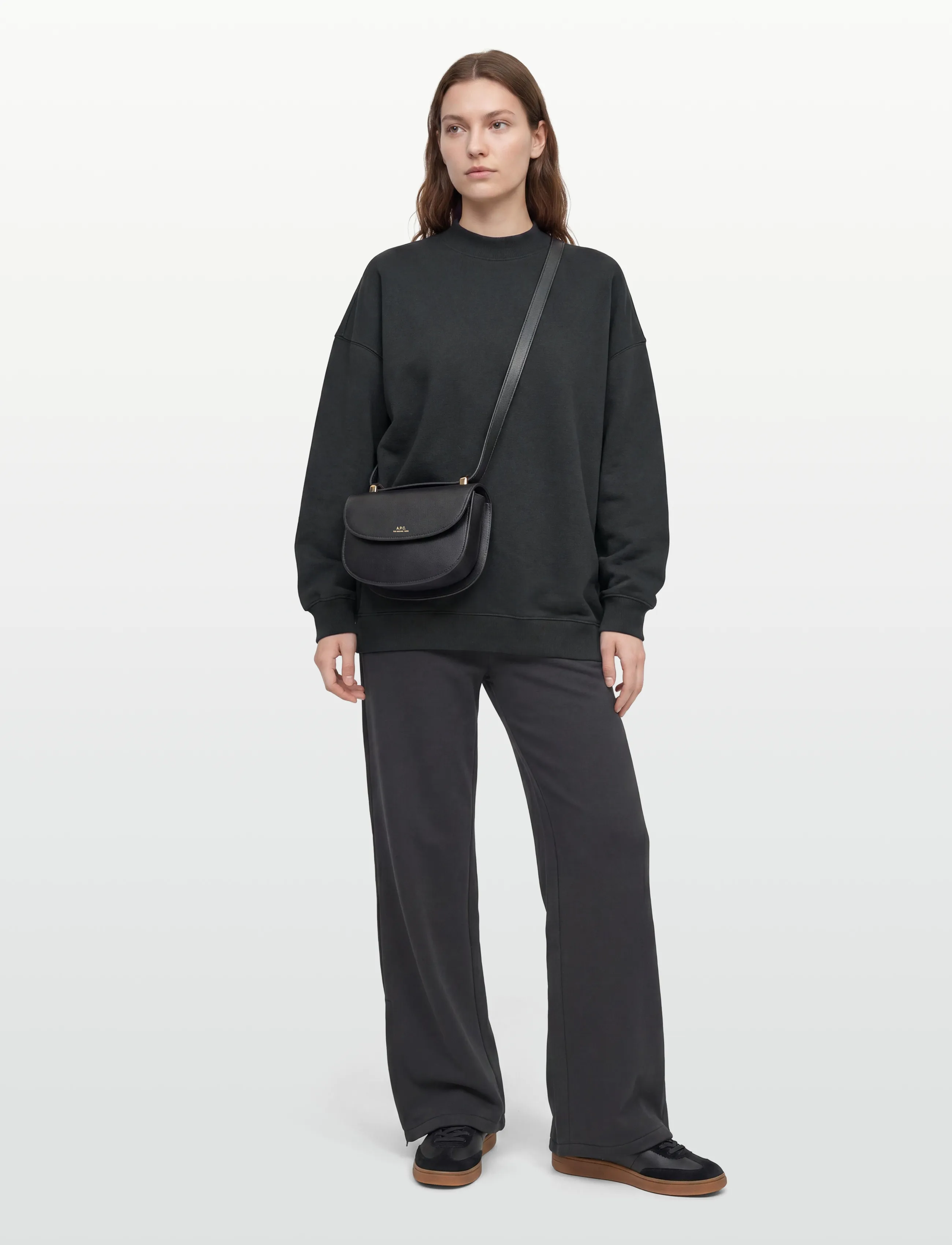 Filippa K - Oversized Brushed Cotton Sweat - dressipluusid ja kapuutsiga dressipluusid - black - 0