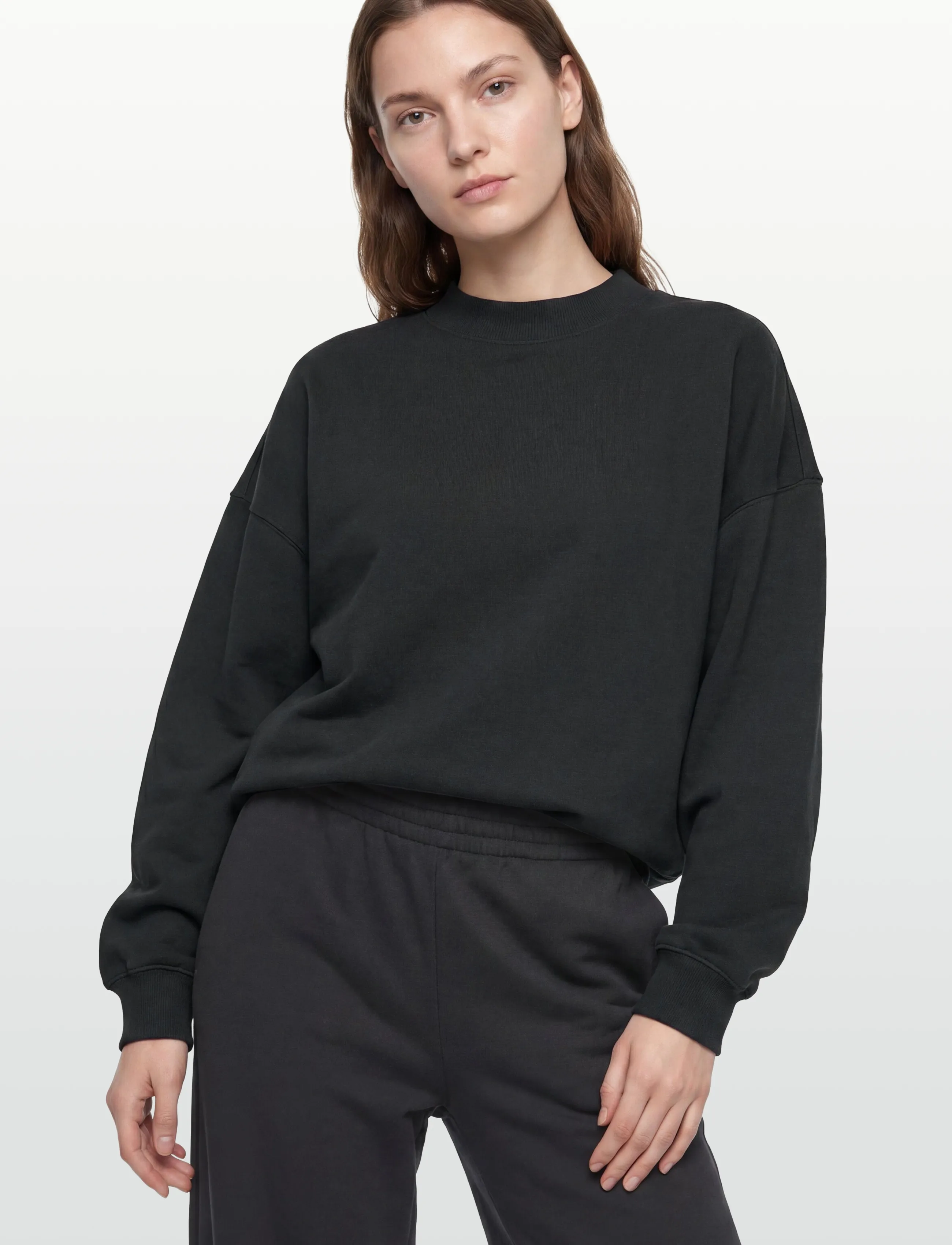 Filippa K - Oversized Brushed Cotton Sweat - dressipluusid ja kapuutsiga dressipluusid - black - 3