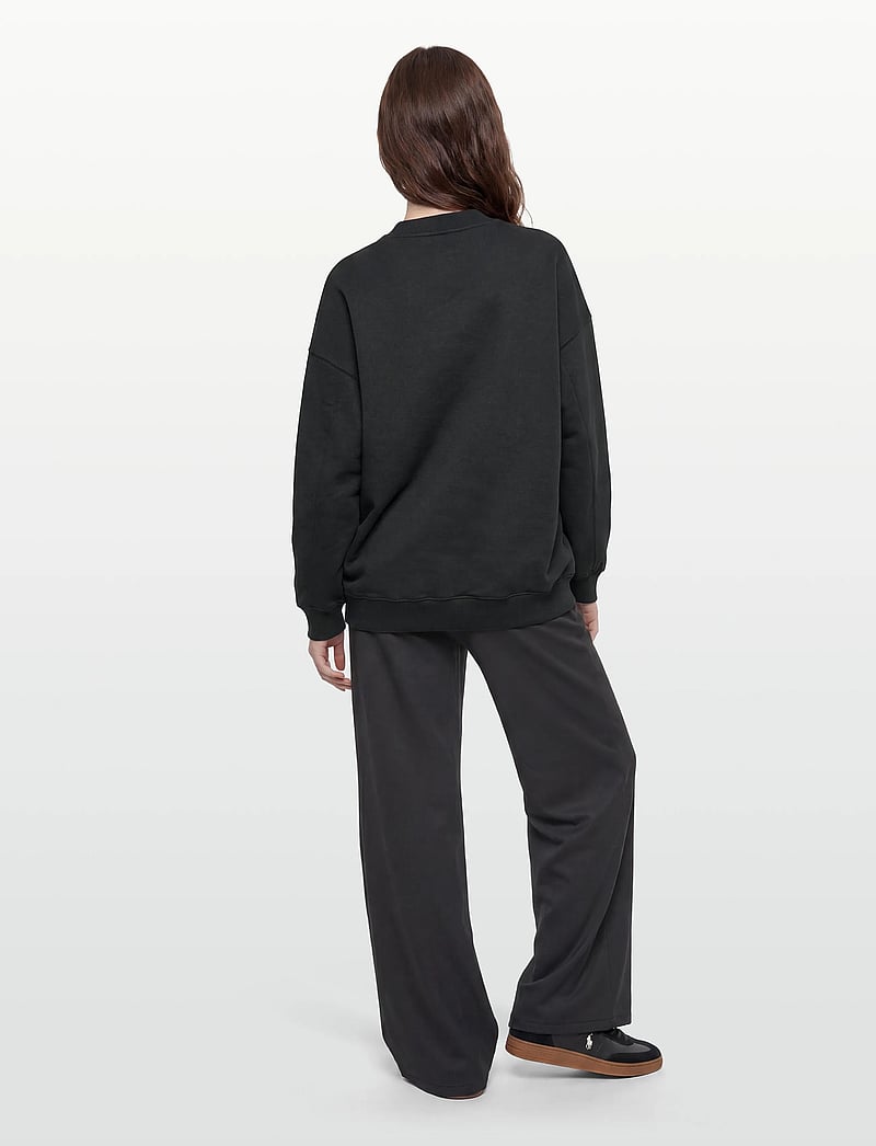 Filippa K - Oversized Brushed Cotton Sweat - sweatshirts & hoodies - black - 4
