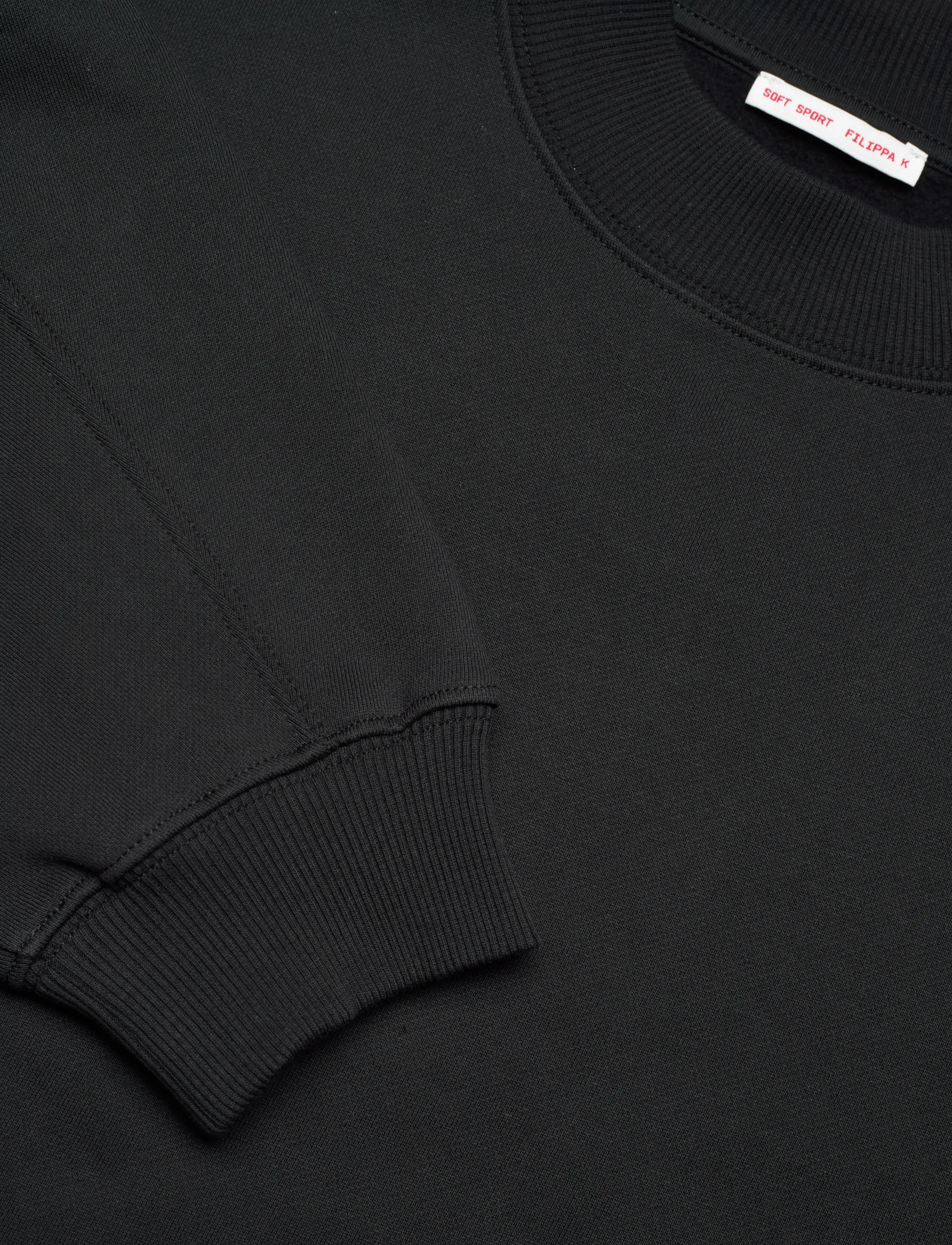 Filippa K - Oversized Brushed Cotton Sweat - dressipluusid ja kapuutsiga dressipluusid - black - 5