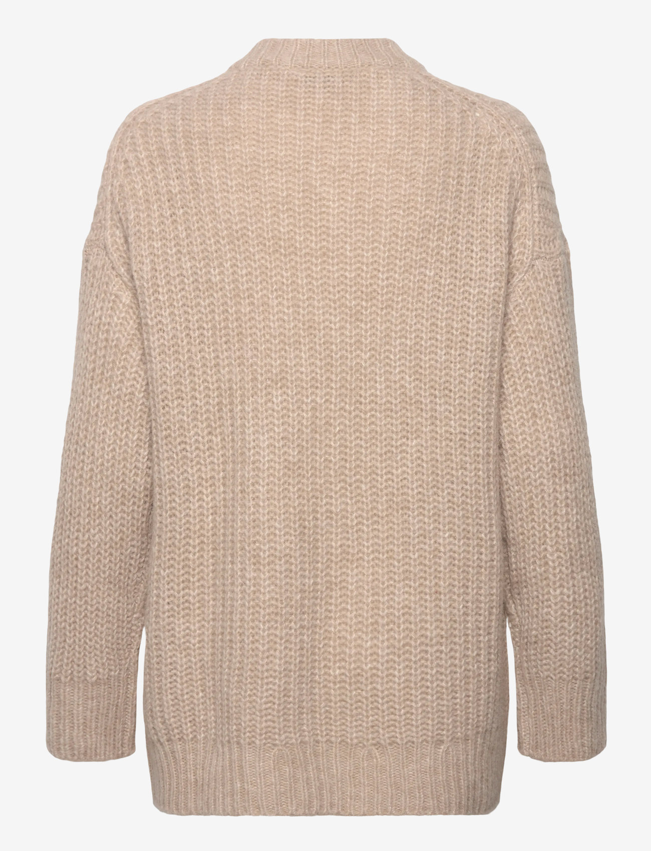 Filippa K - Soft Alpaca V-Neck Sweater - tröjor - light beige - 1