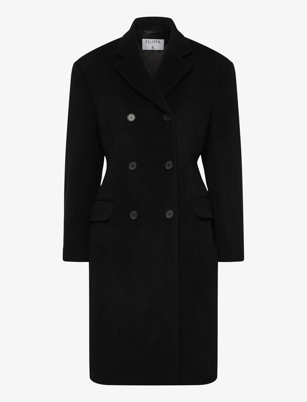 Filippa K - Harper Wool Coat - ullkappor - black - 0
