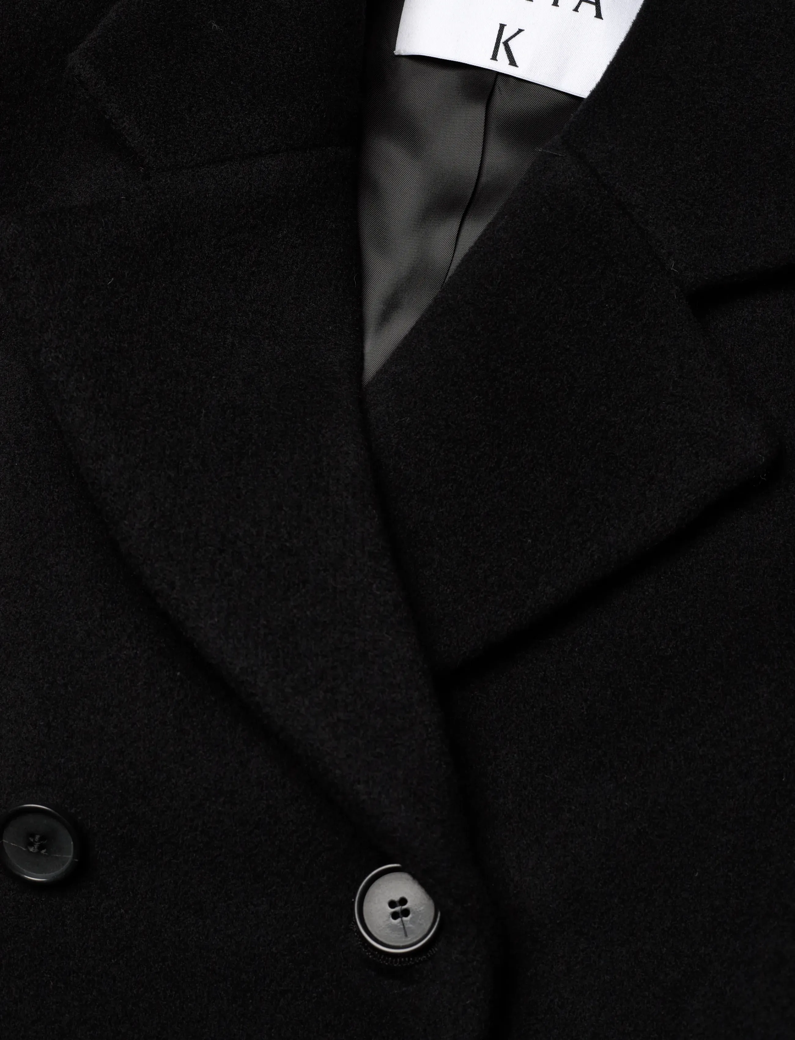 Filippa K - Harper Wool Coat - wollmäntel - black - 2