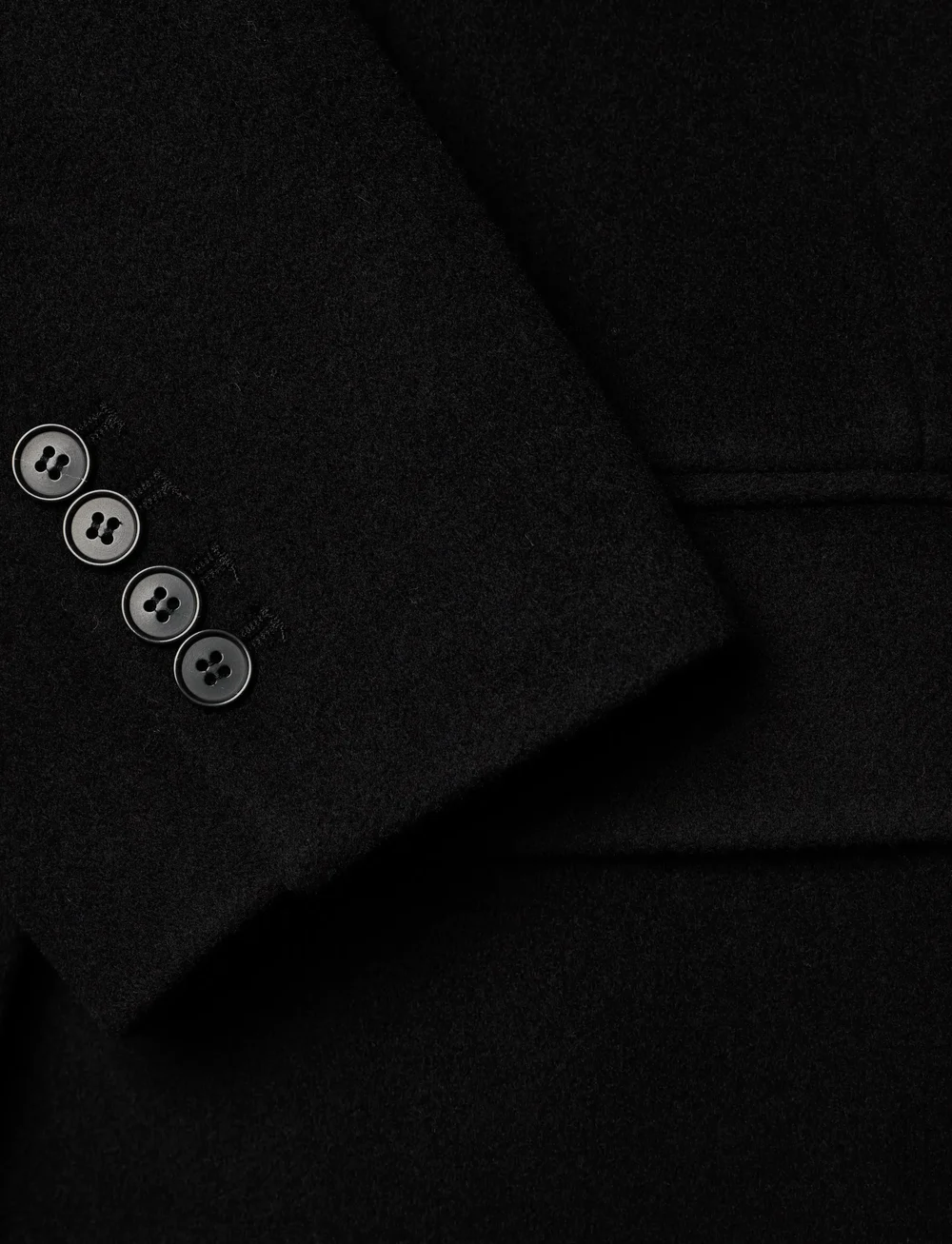 Filippa K - Harper Wool Coat - ullkappor - black - 3