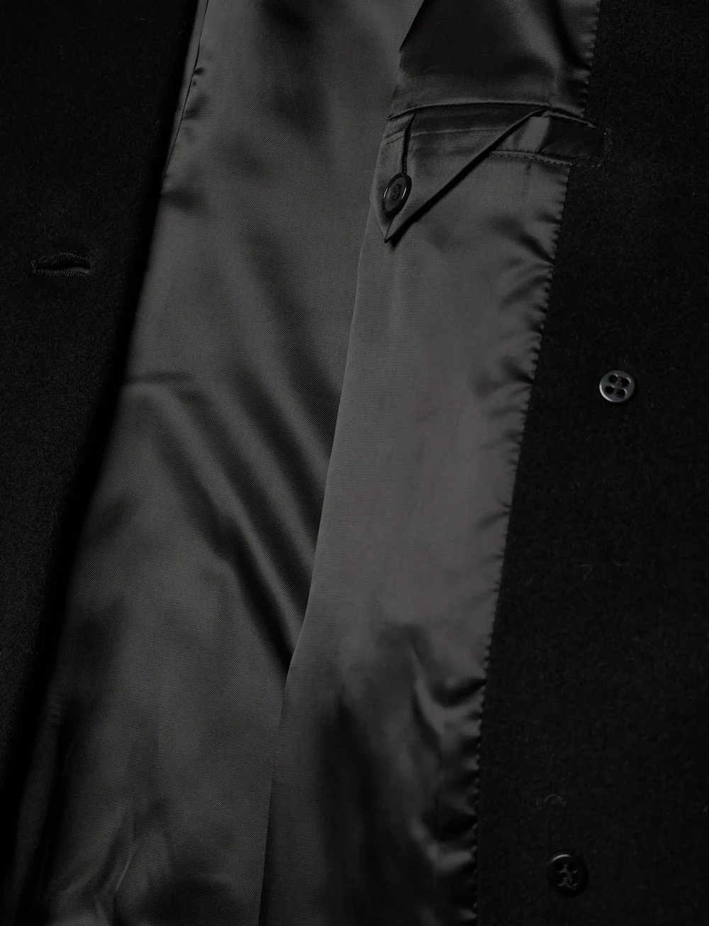 Filippa K - Harper Wool Coat - ullkappor - black - 4