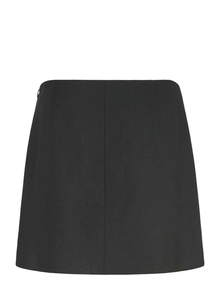Filippa K - Wool Mini Skirt - korta kjolar - black - 1