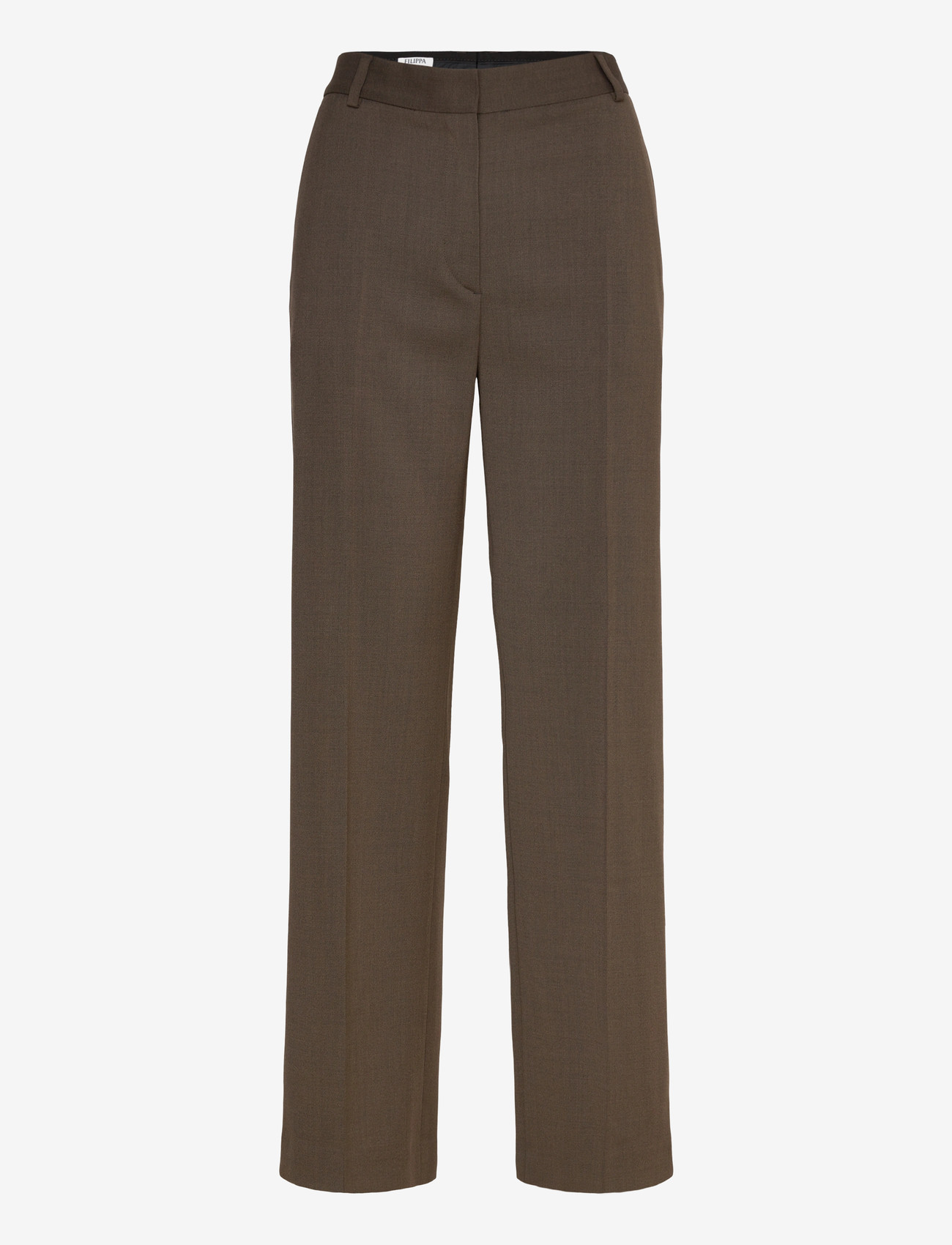 Filippa K - Hutton Wool Blend Trousers - laia säärega püksid - walnut brown - 0