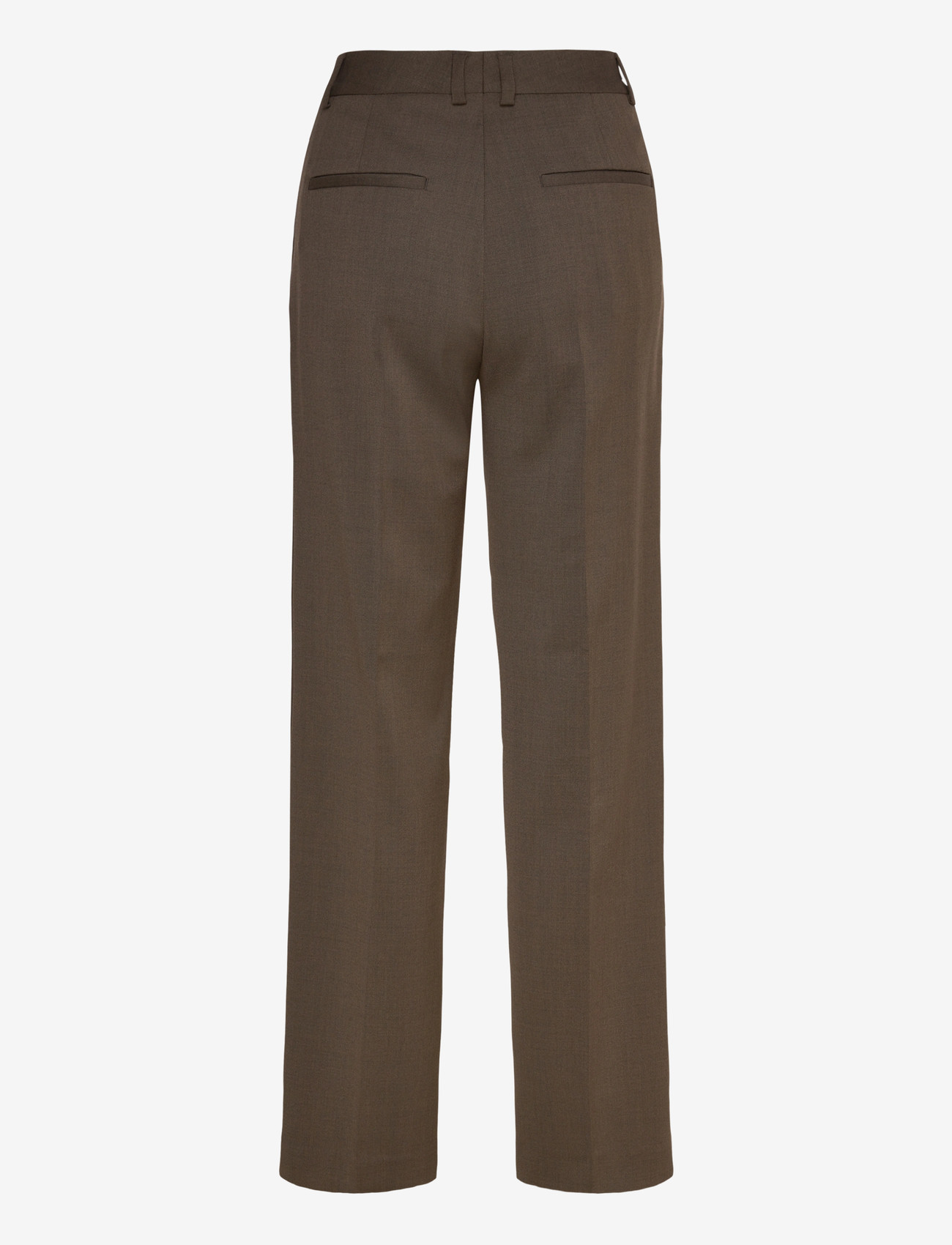 Filippa K - Hutton Wool Blend Trousers - laia säärega püksid - walnut brown - 1