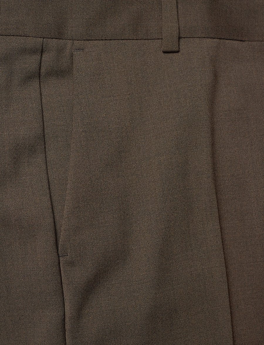Filippa K - Hutton Wool Trousers - hosen mit weitem bein - walnut brown - 2