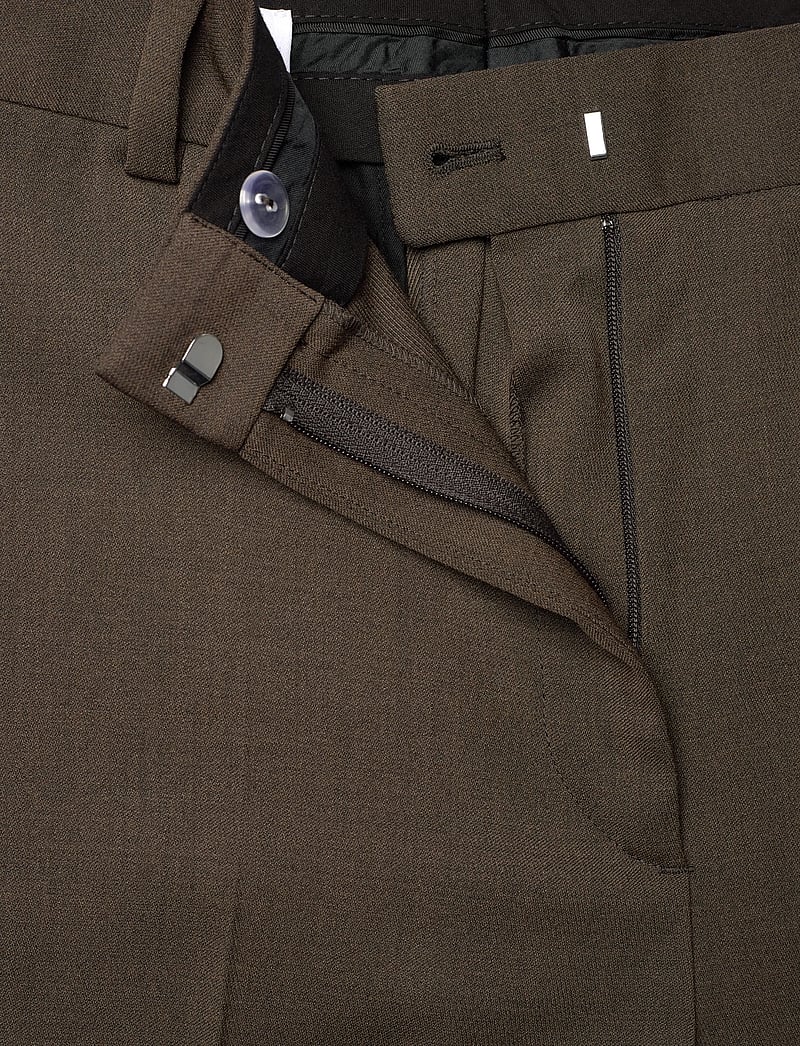 Filippa K - Hutton Wool Blend Trousers - laia säärega püksid - walnut brown - 3