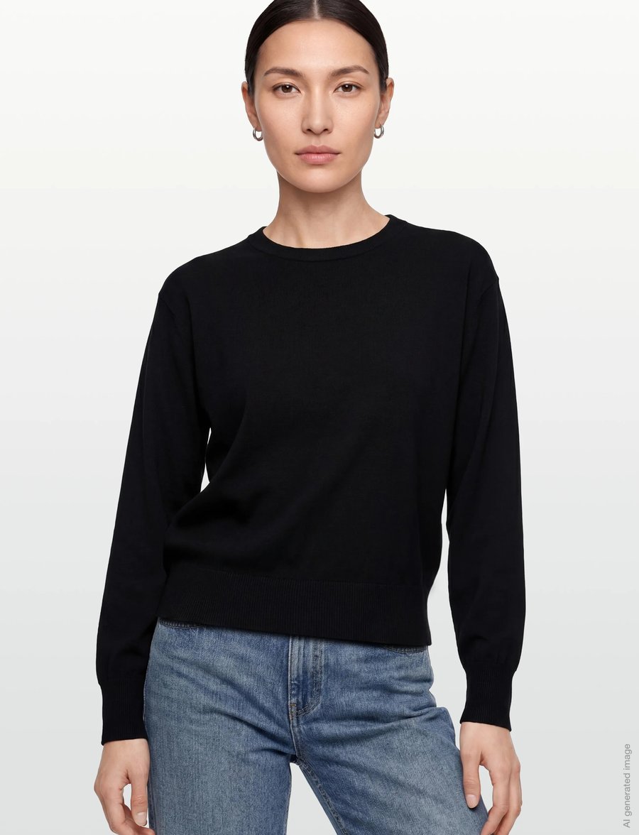 Filippa K - Batwing Knit Sweater - pullover - black - 3