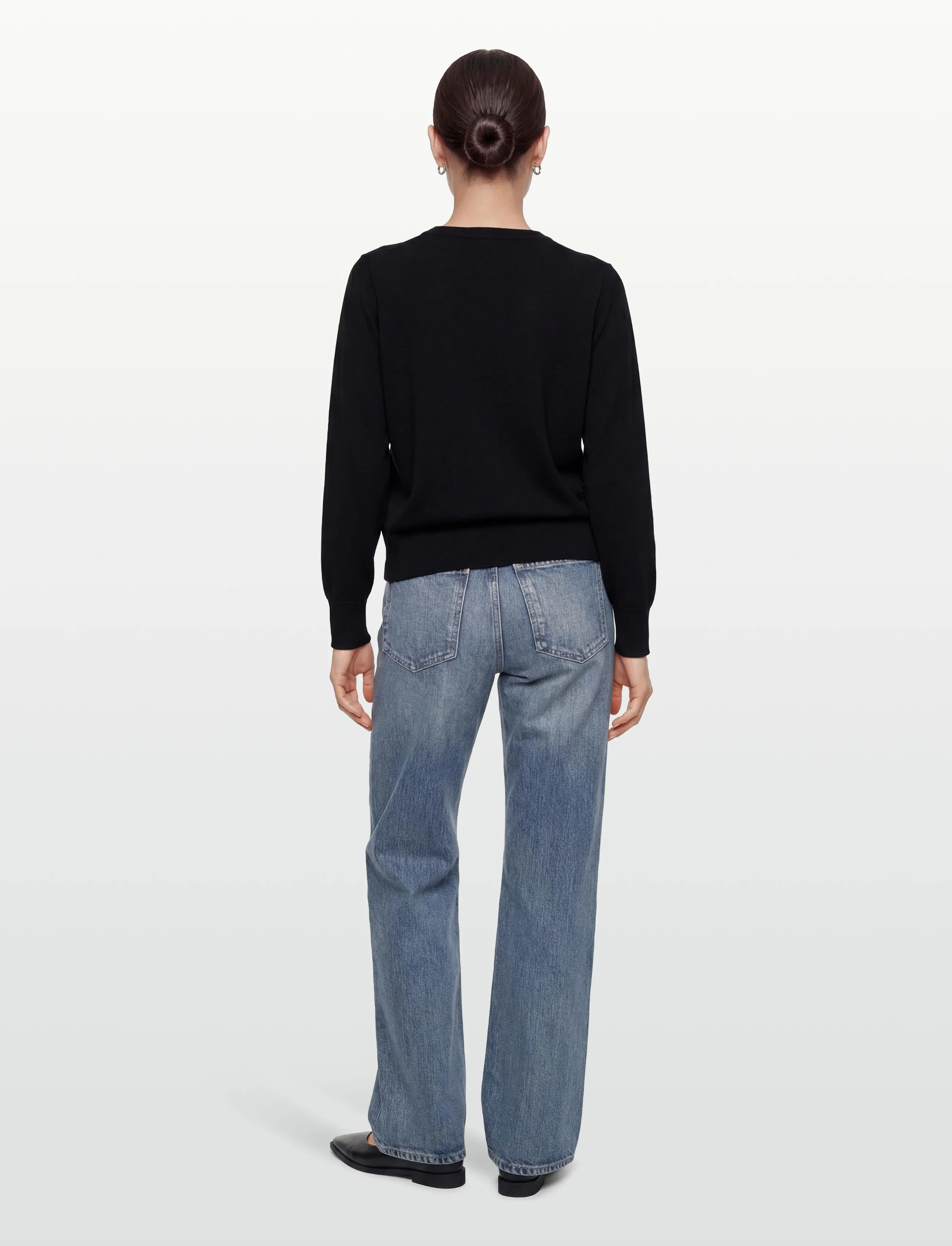 Filippa K - Batwing Knit Sweater - džemprid - black - 4