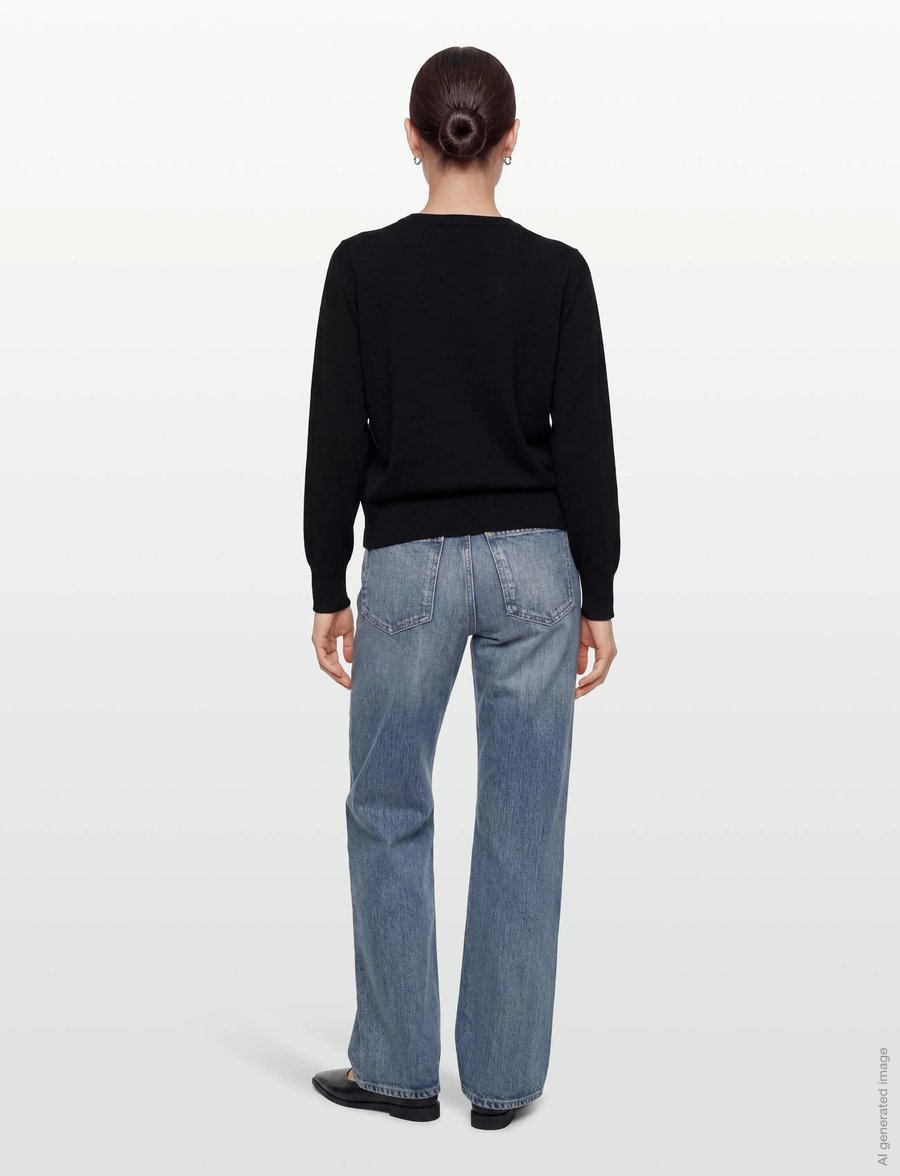 Filippa K - Batwing Knit Sweater - pullover - black - 4