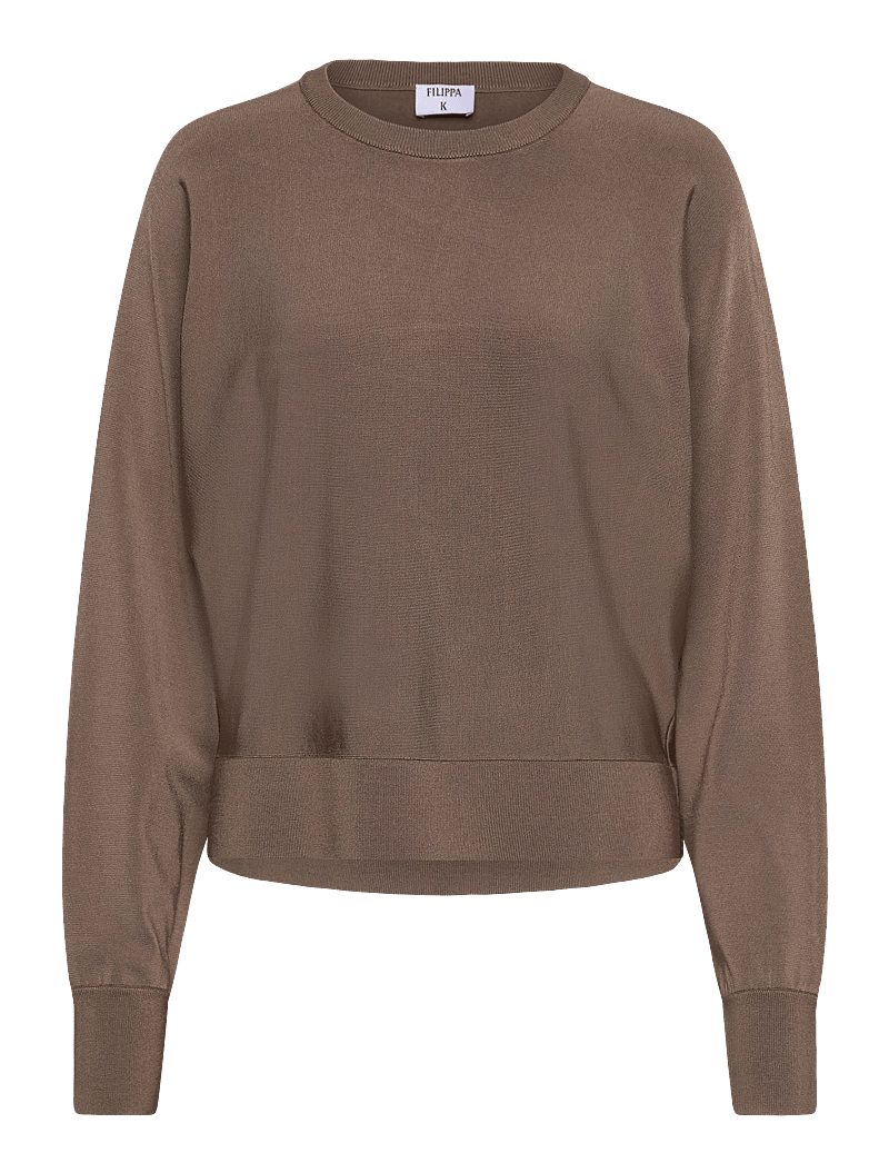 Filippa K - Batwing Knit Sweater - pullover - taupe grey - 0