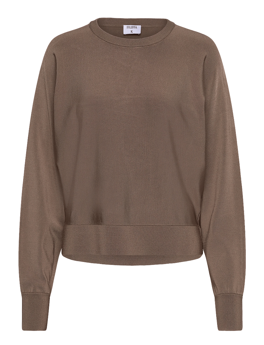 Filippa K - Batwing Knit Sweater - pullover - taupe grey - 1
