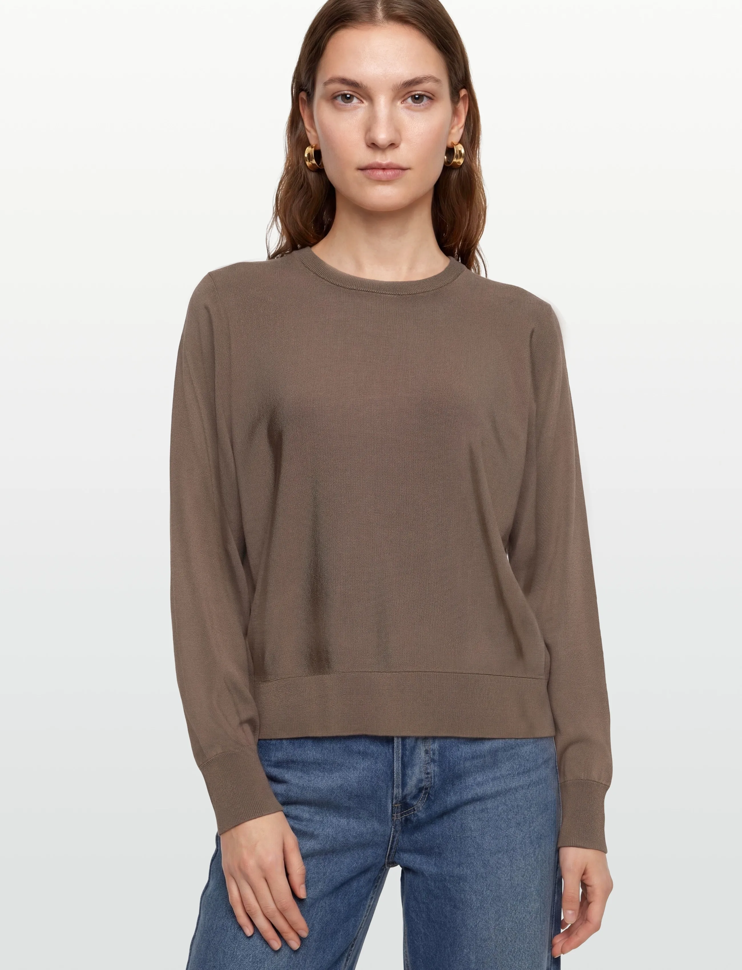 Filippa K - Batwing Knit Sweater - džemprid - taupe grey - 3