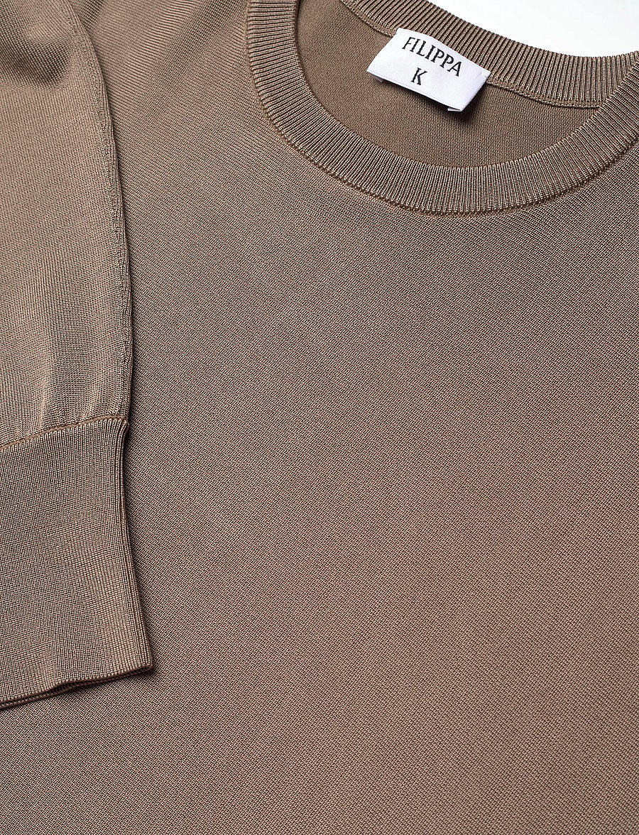 Filippa K - Batwing Knit Sweater - trøjer - taupe grey - 5