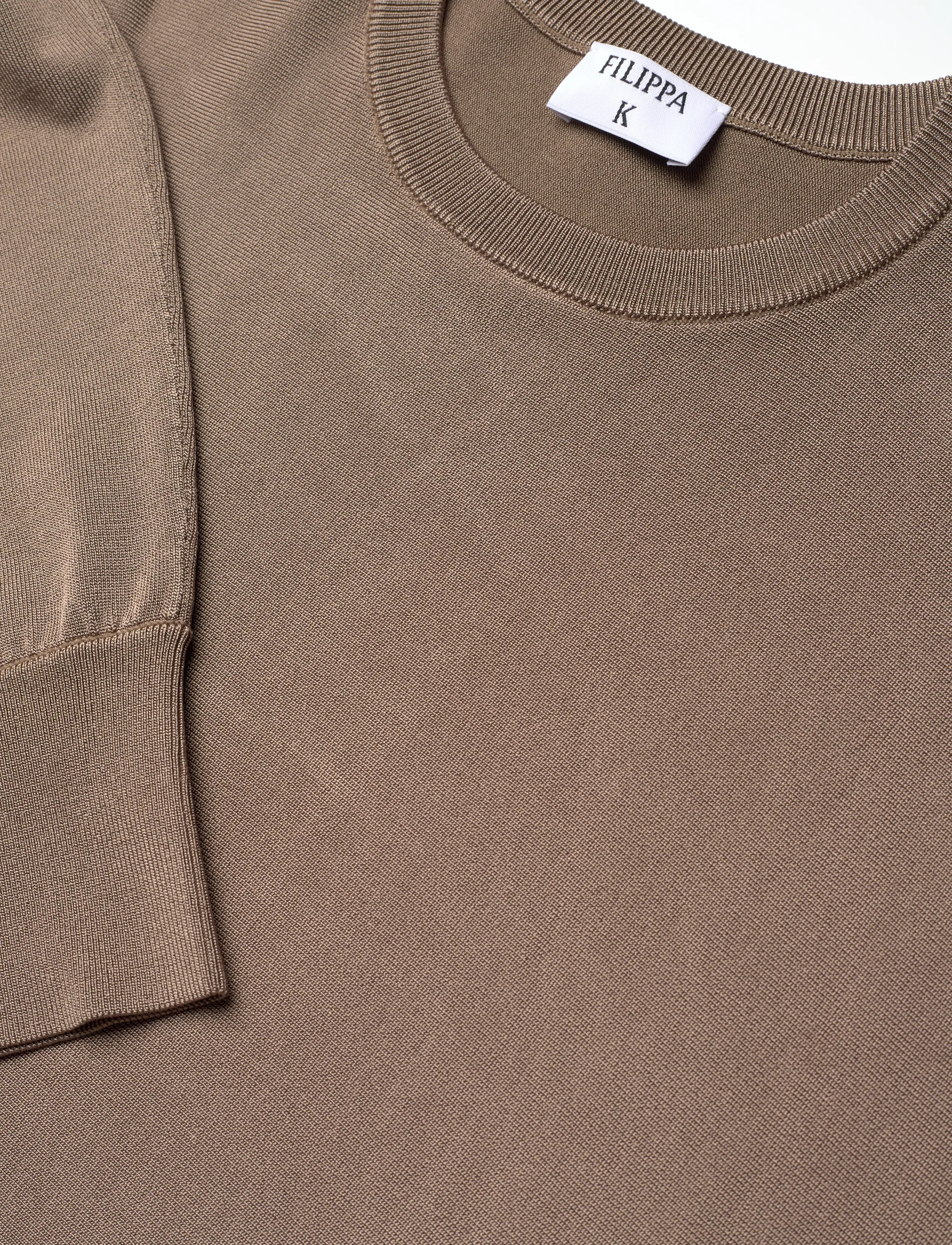 Filippa K - Batwing Knit Sweater - tröjor - taupe grey - 2