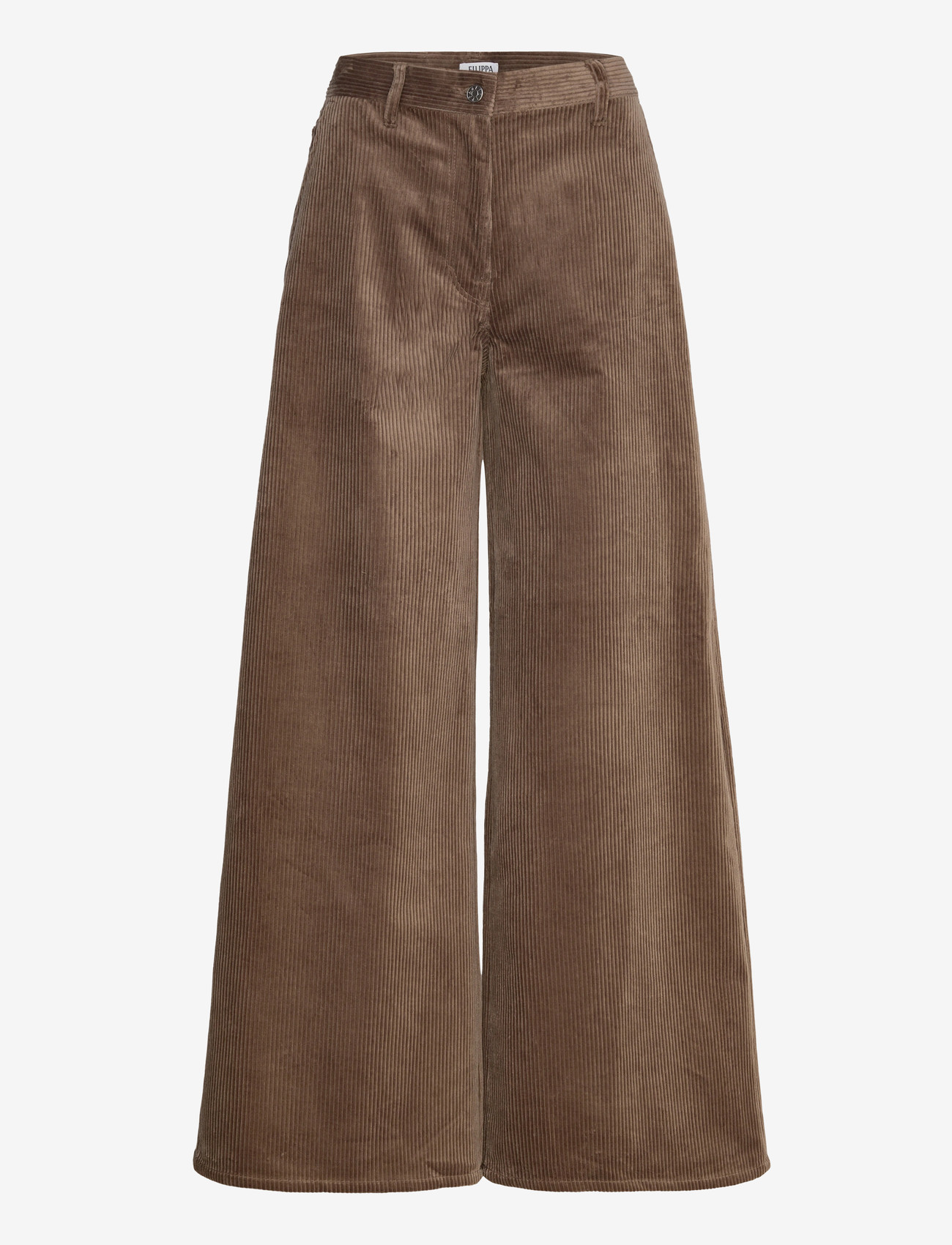 Filippa K - Wide Leg Corduroy Trousers - bukser med brede ben - taupe grey - 0