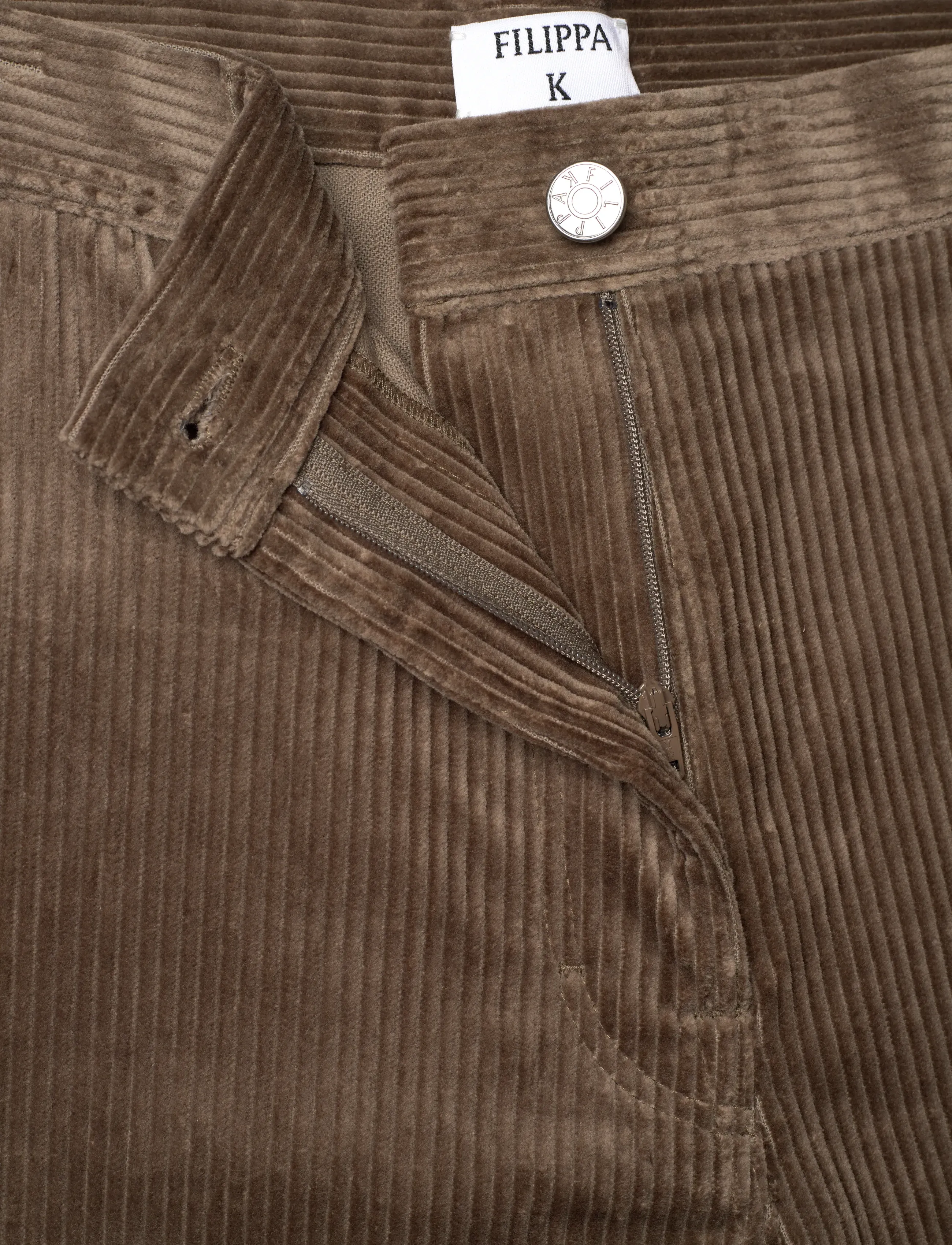 Filippa K - Wide Leg Corduroy Trousers - hosen mit weitem bein - taupe grey - 3