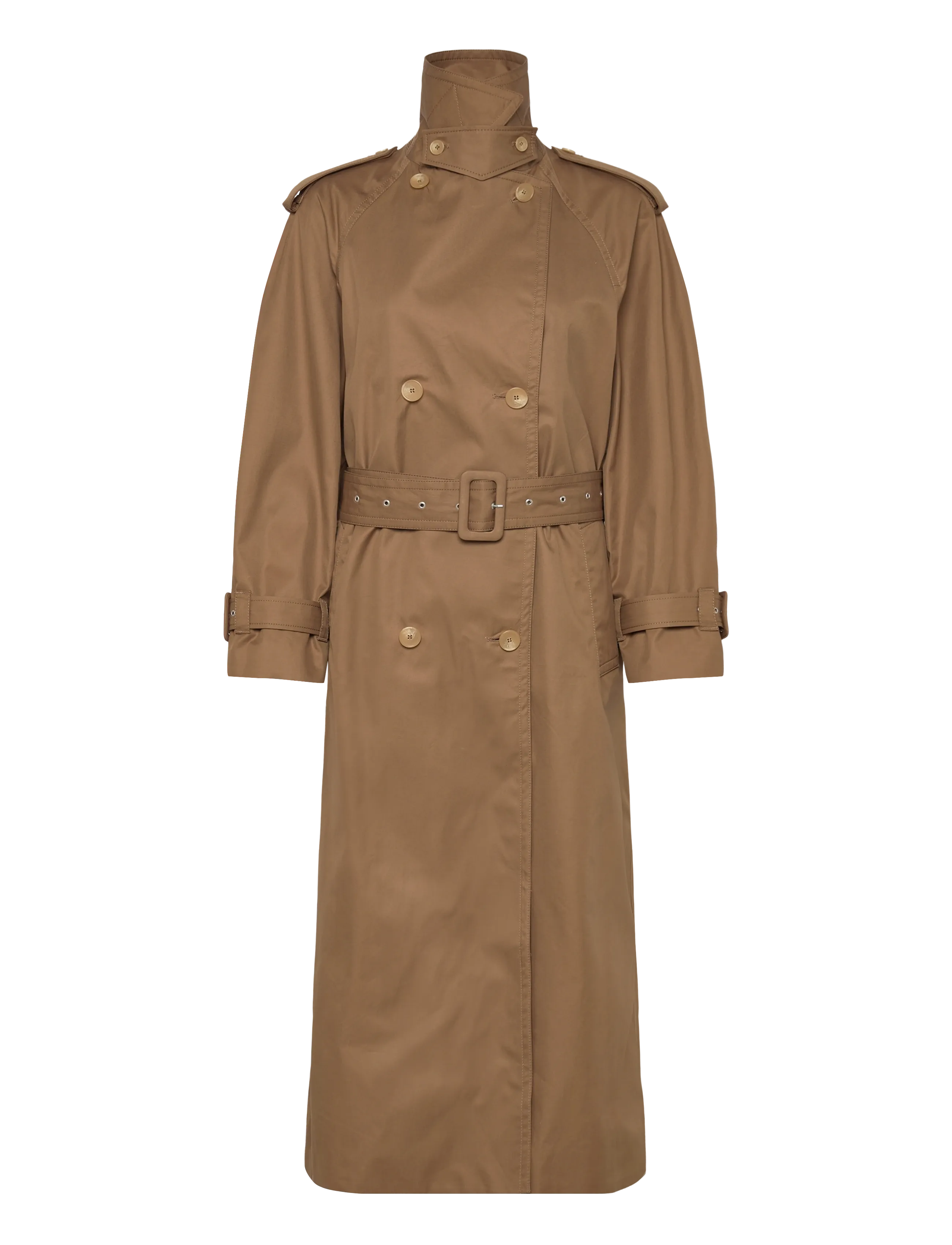Filippa K - Cotton Trench Coat - trench coats - taupe beige - 1