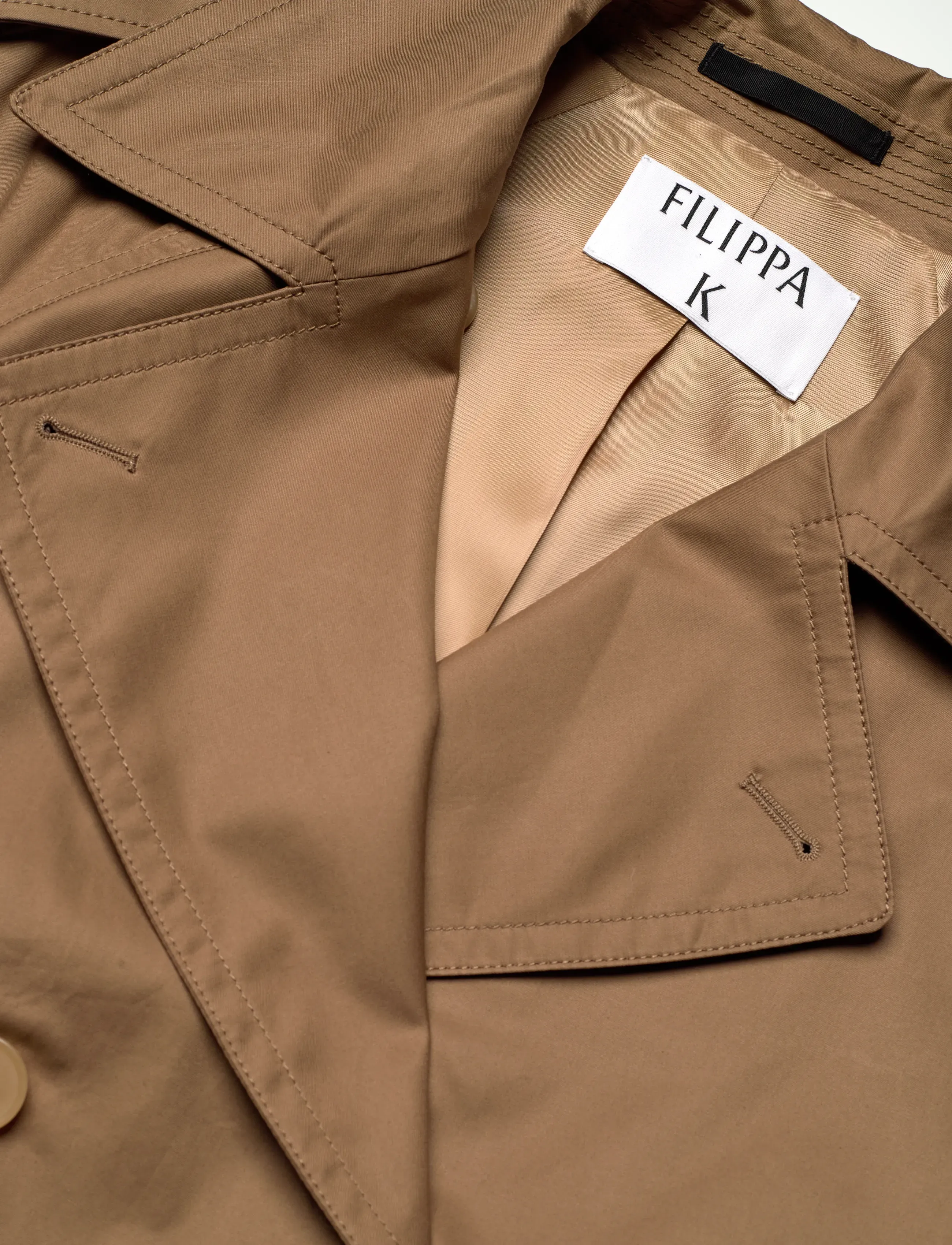 Filippa K - Cotton Trench Coat - trench coats - taupe beige - 3