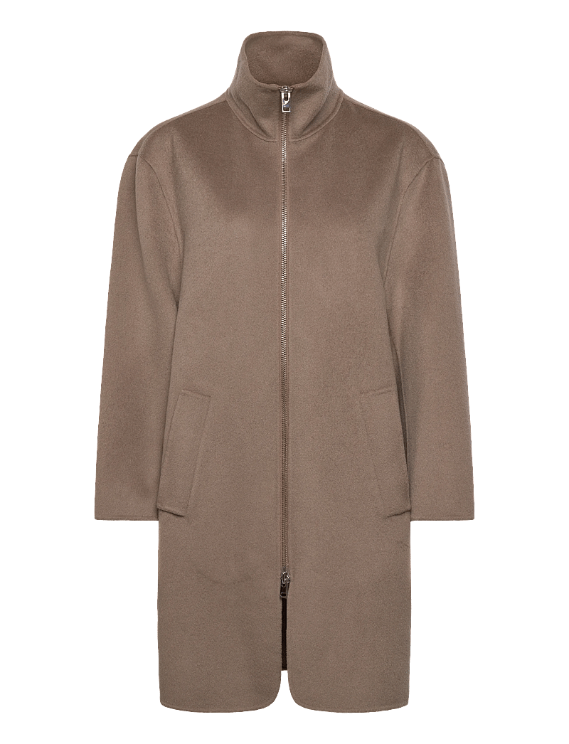 Filippa K - Dafina Coat - ullkappor - taupe grey - 0