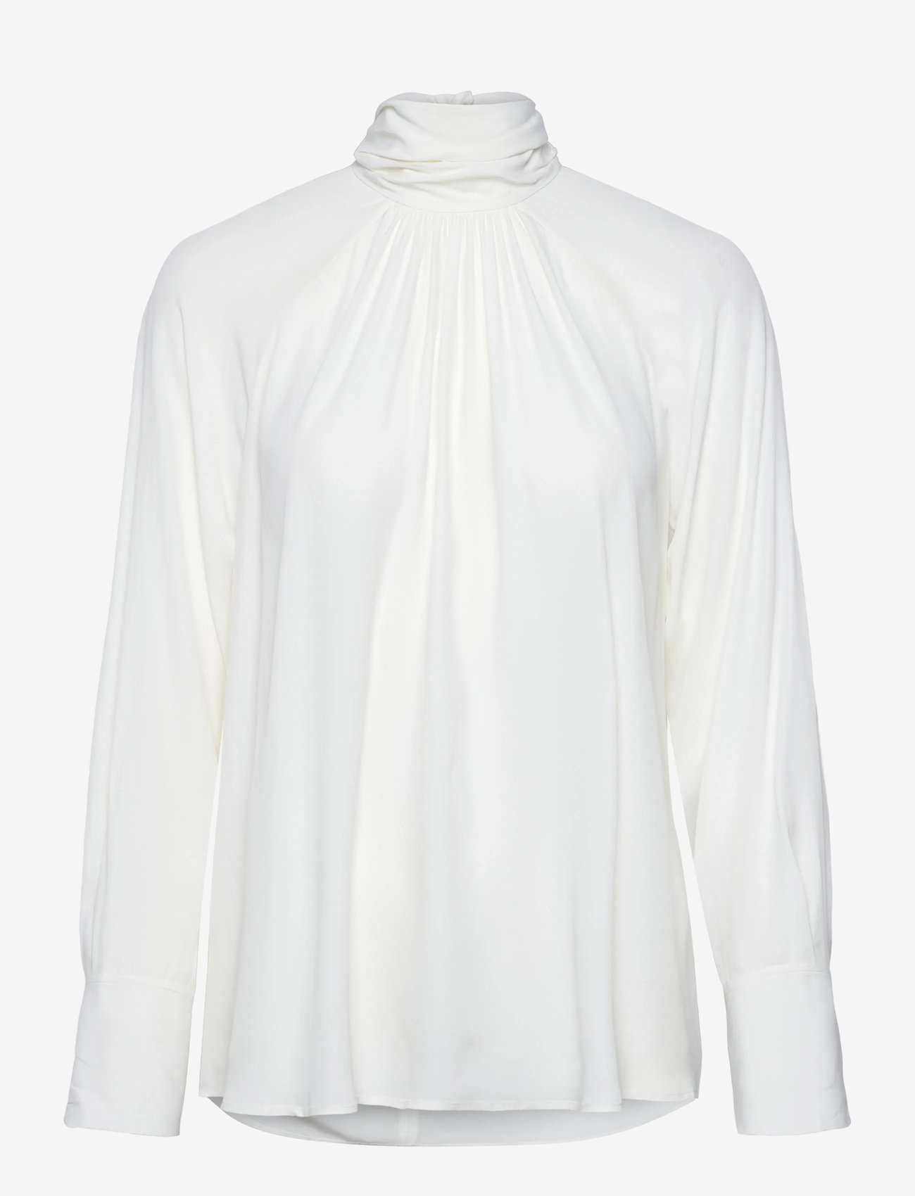 Filippa K - Tie Neck Blouse - langærmede bluser - off-white - 0