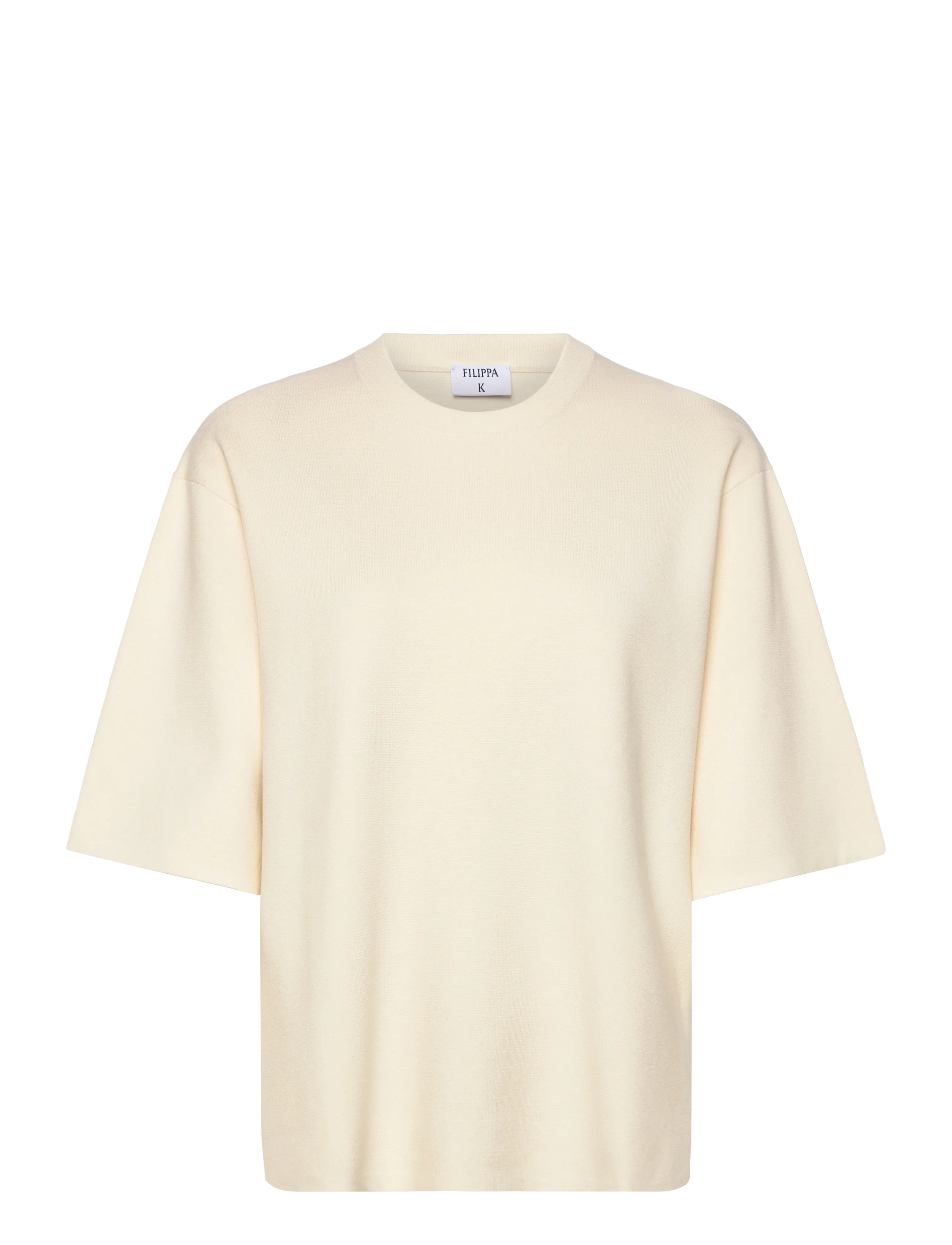 Filippa K Milano Knit T-shirt - Kleidung - CALICO WHITE / cream