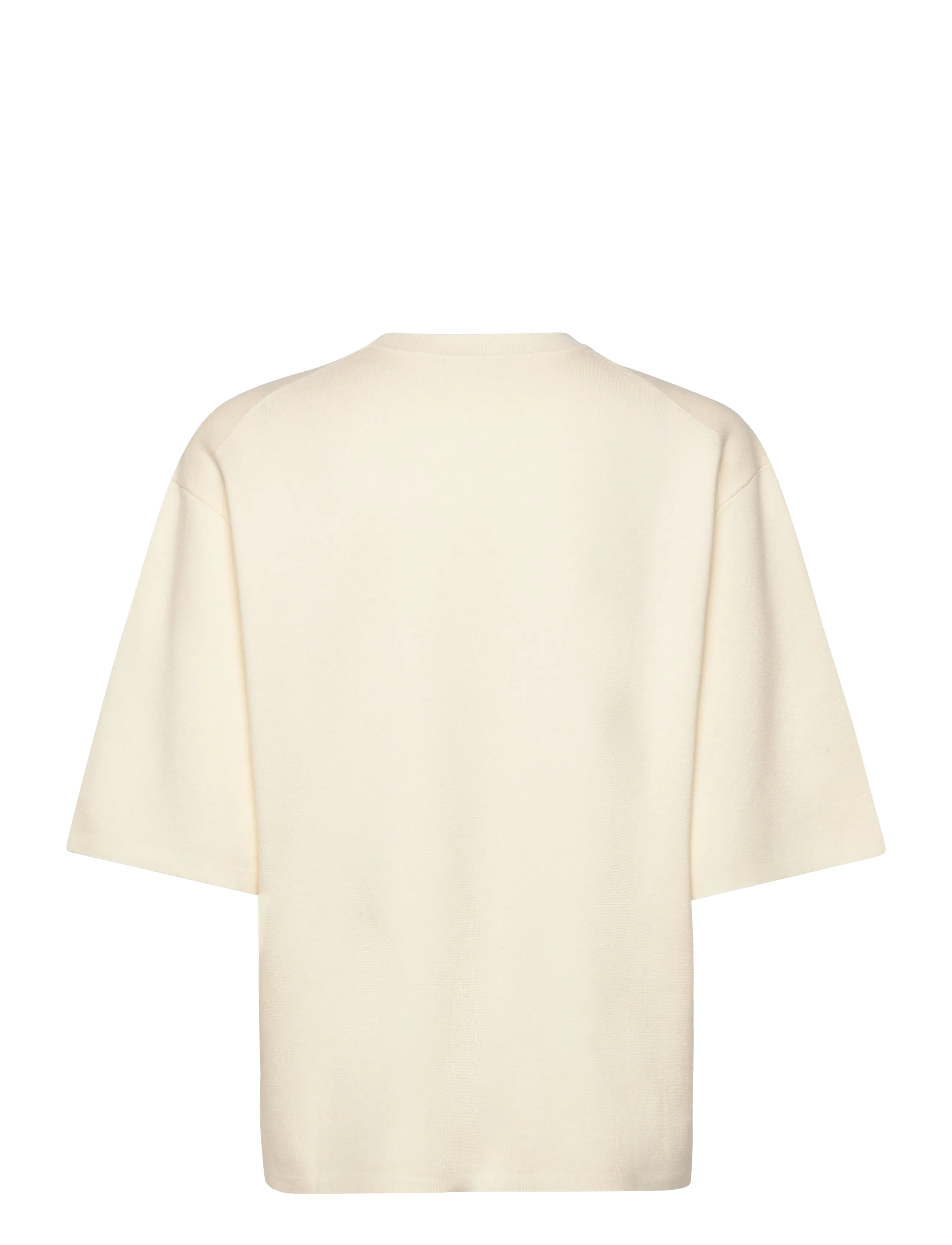 Filippa K - Milano Knit T-shirt - t-shirts & tops - calico white - 2