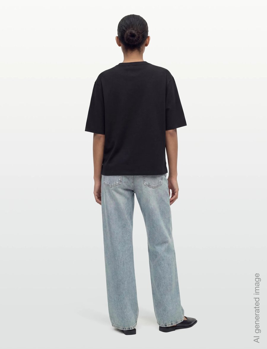 Filippa K - Milano Knit T-shirt - t-shirts - navy - 4