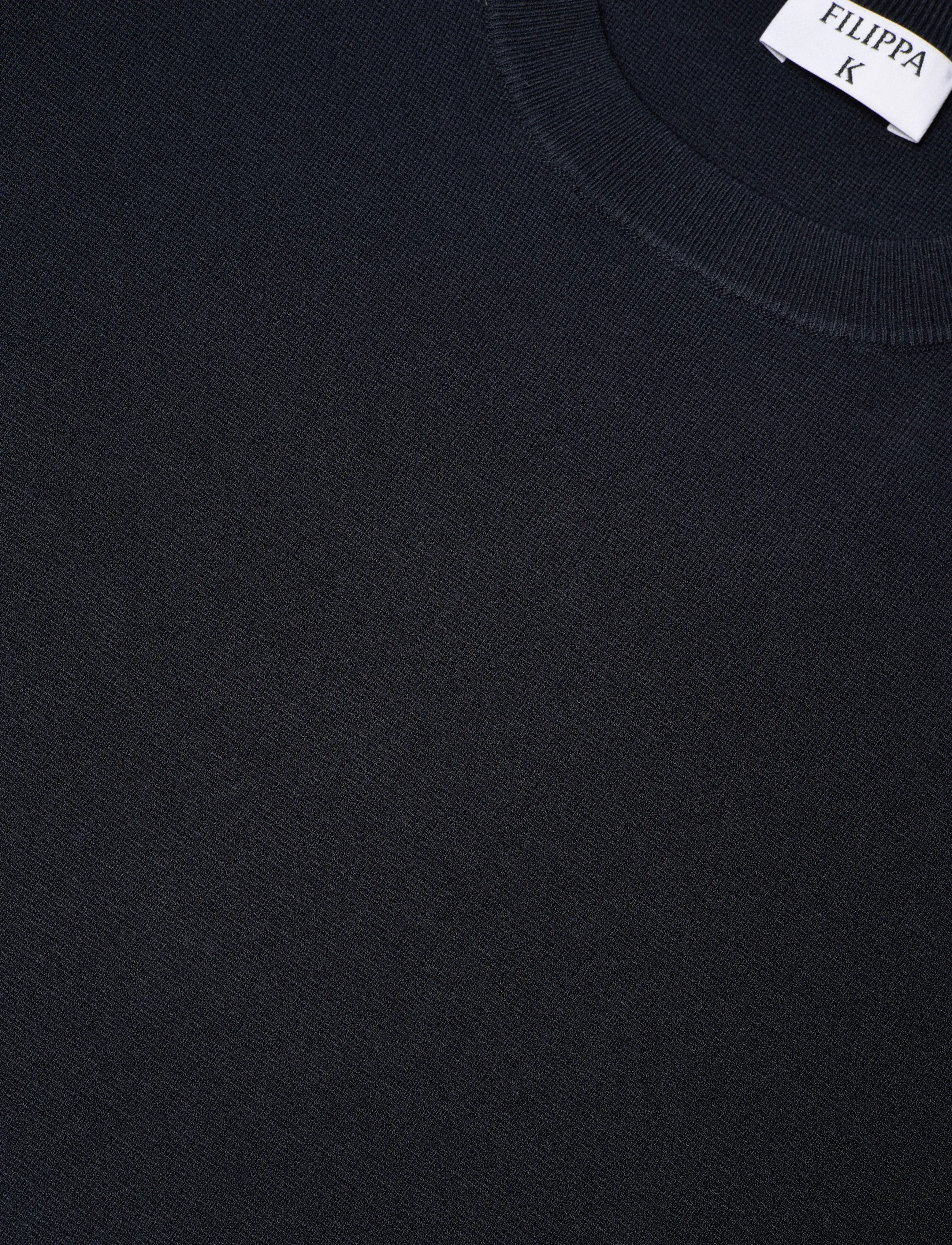 Filippa K - Milano Knit T-shirt - t-shirts - navy - 5
