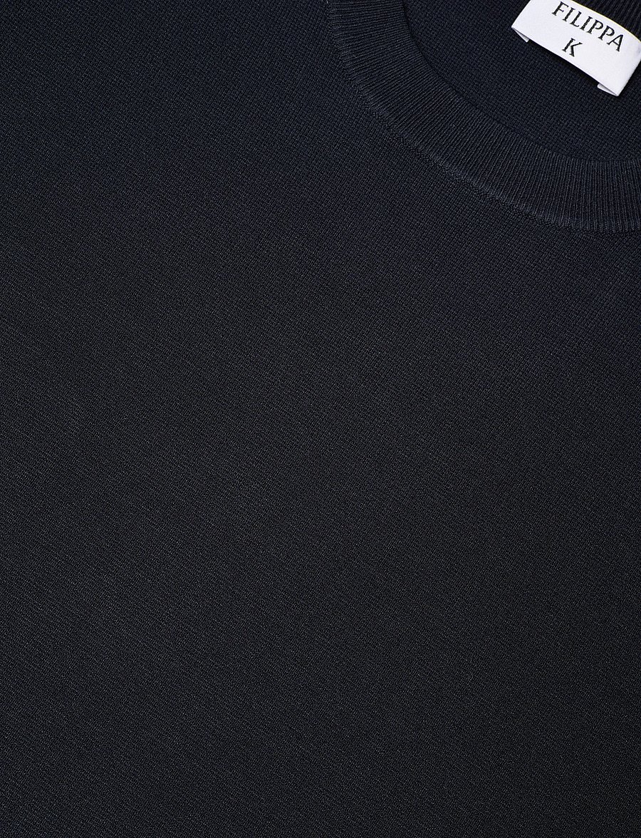 Filippa K - Milano Knit T-shirt - t-shirts - navy - 5
